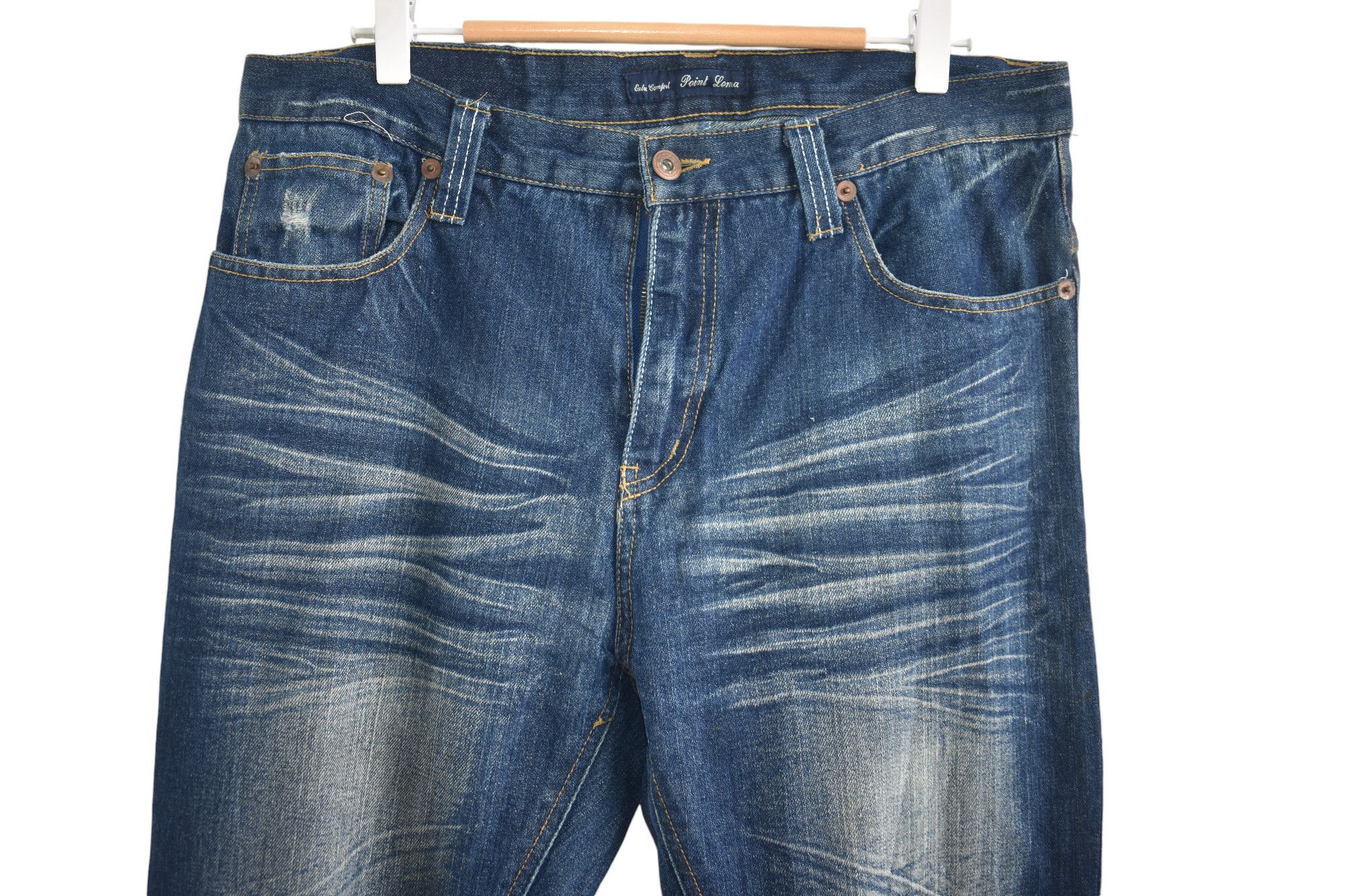 If Six Was Nine × Japanese Brand × Vintage Rare 🔥 Point Loma Japanese Jeans W34 Size US 34 / EU 50 - 3 Thumbnail