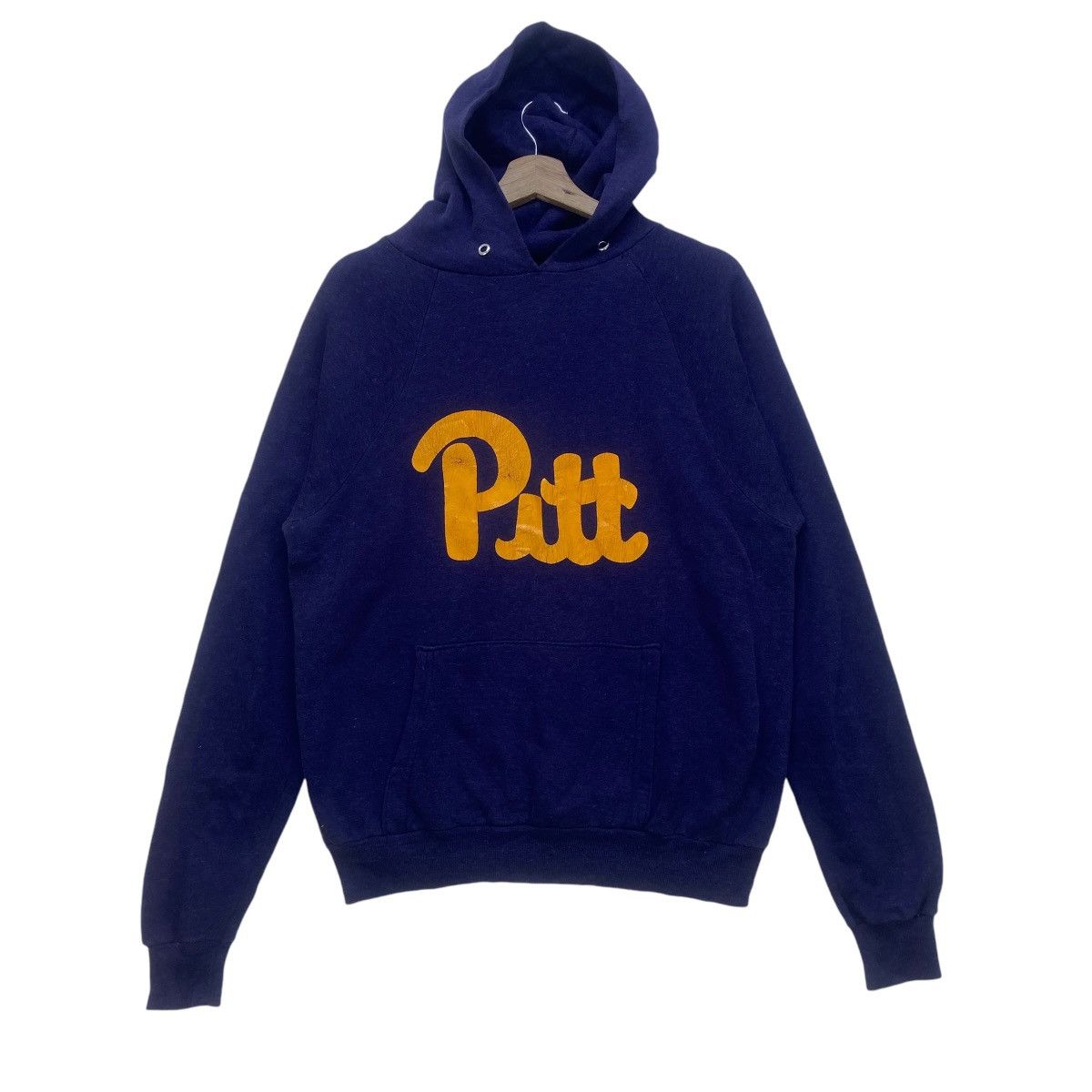 Vintage Vintage 80s Pittsburgh Pullover Hoodie Sweatshirt Size US L / EU 52-54 / 3 - 1 Thumbnail