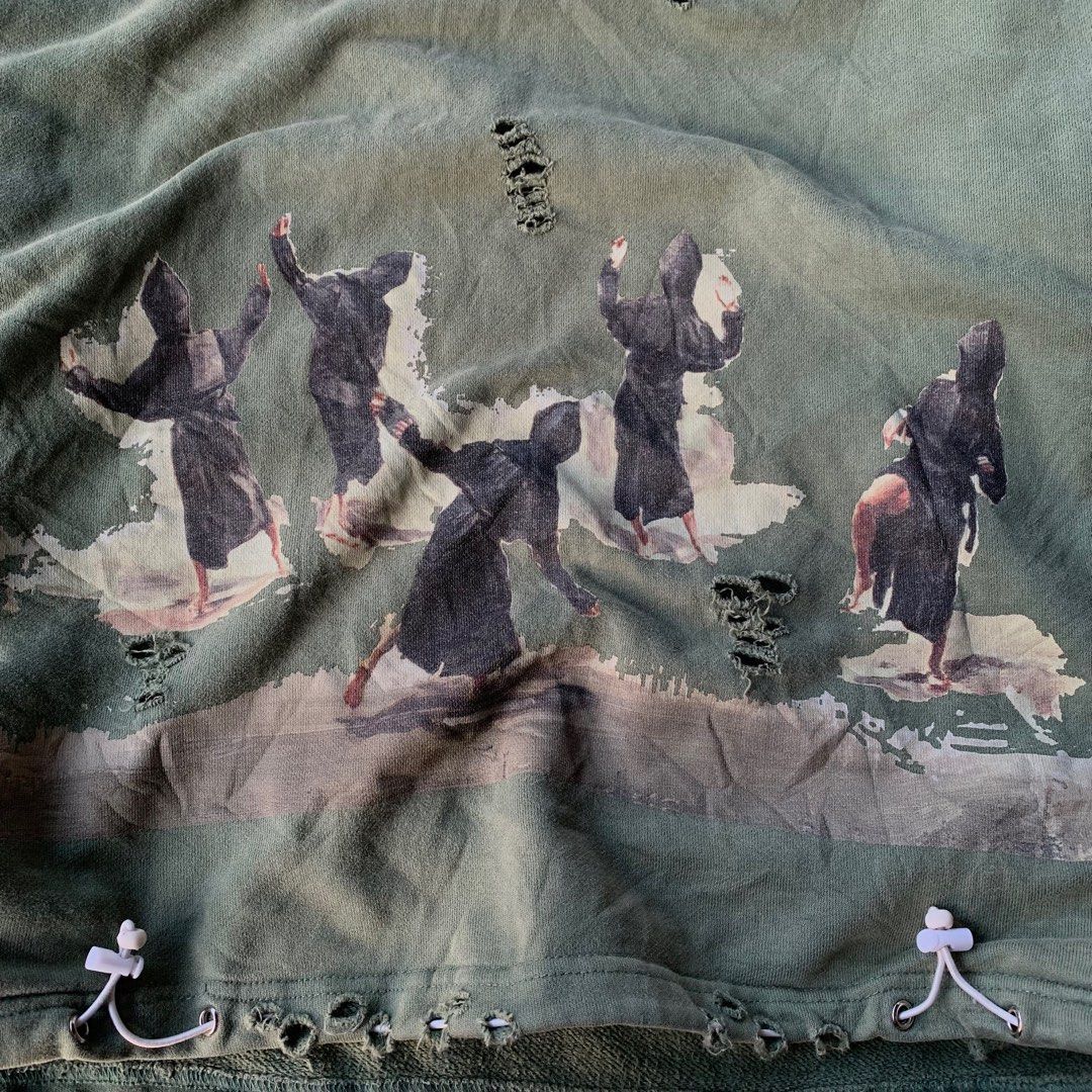 20471120 Japanese oversize ripped hoodie I6w9 lgb style Size US XL / EU 56 / 4 - 3 Thumbnail
