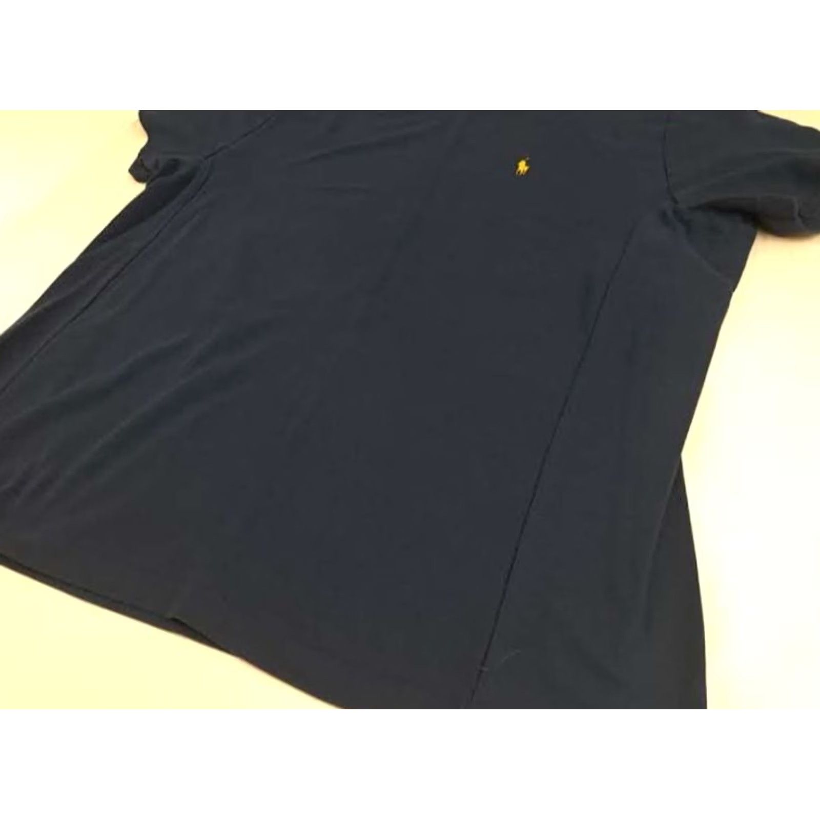 Polo Ralph Lauren VINTAGE Polo Ralph Lauren XL 90s Navy with Yellow Pony Trim Size US XL / EU 56 / 4 - 2 Thumbnail