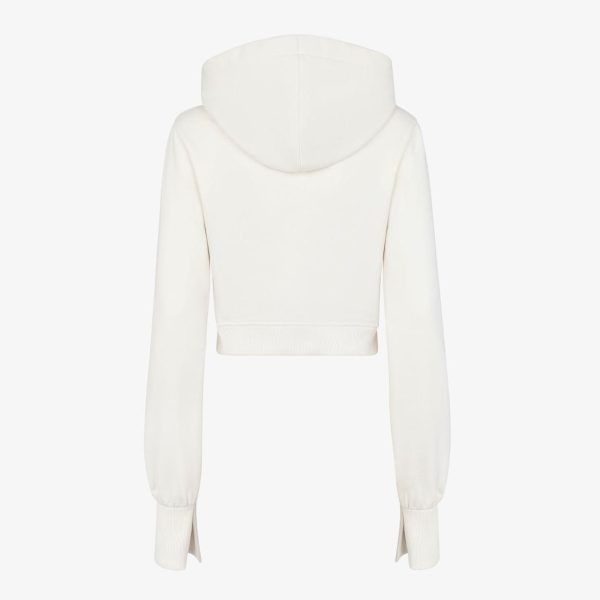 Fendi o1s1wg111224 Hoodie in White Size XS / US 0-2 / IT 36-38 - 2 Thumbnail
