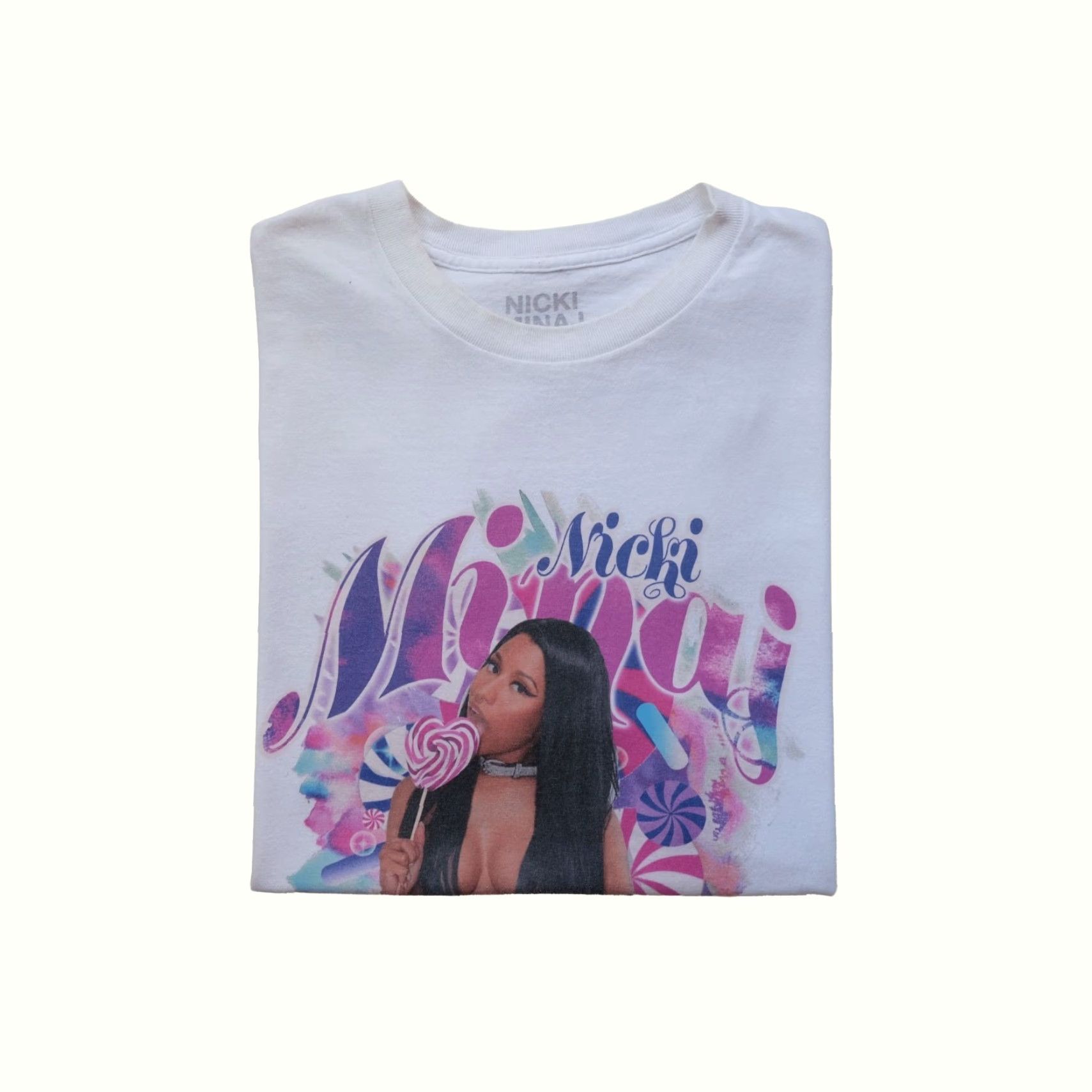 Vintage VINTAGE Nicki Minaj 90s Retro Rap Tee White T Shirt L Men Graphic Print Hip Hop Tour Music Shirt Size US L / EU 52-54 / 3 - 2 Thumbnail