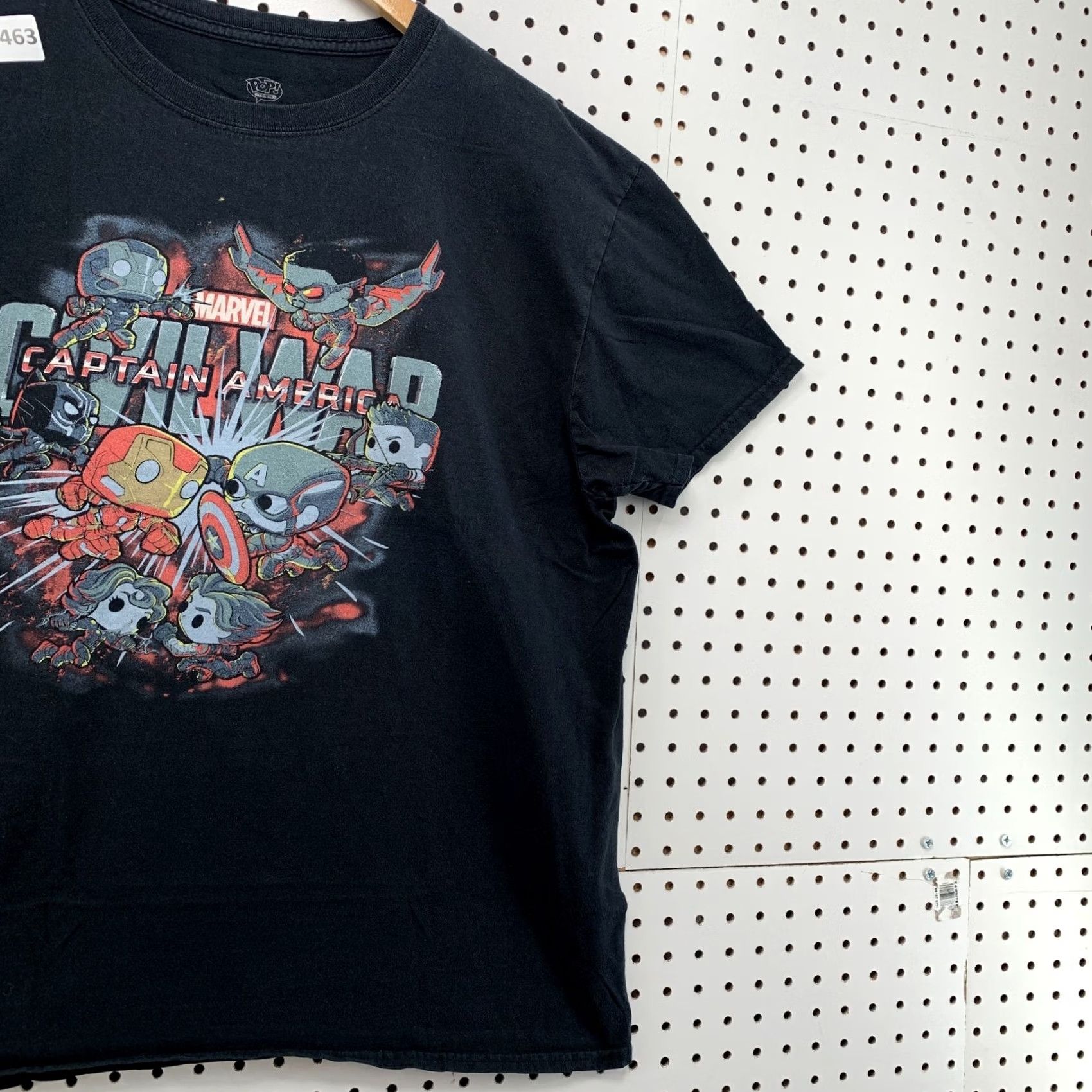 Vintage Marvel Shirt TEE Large Black Civil War Cartoon Movie Short Sleeve 23x28 Men Size US L / EU 52-54 / 3 - 3 Thumbnail