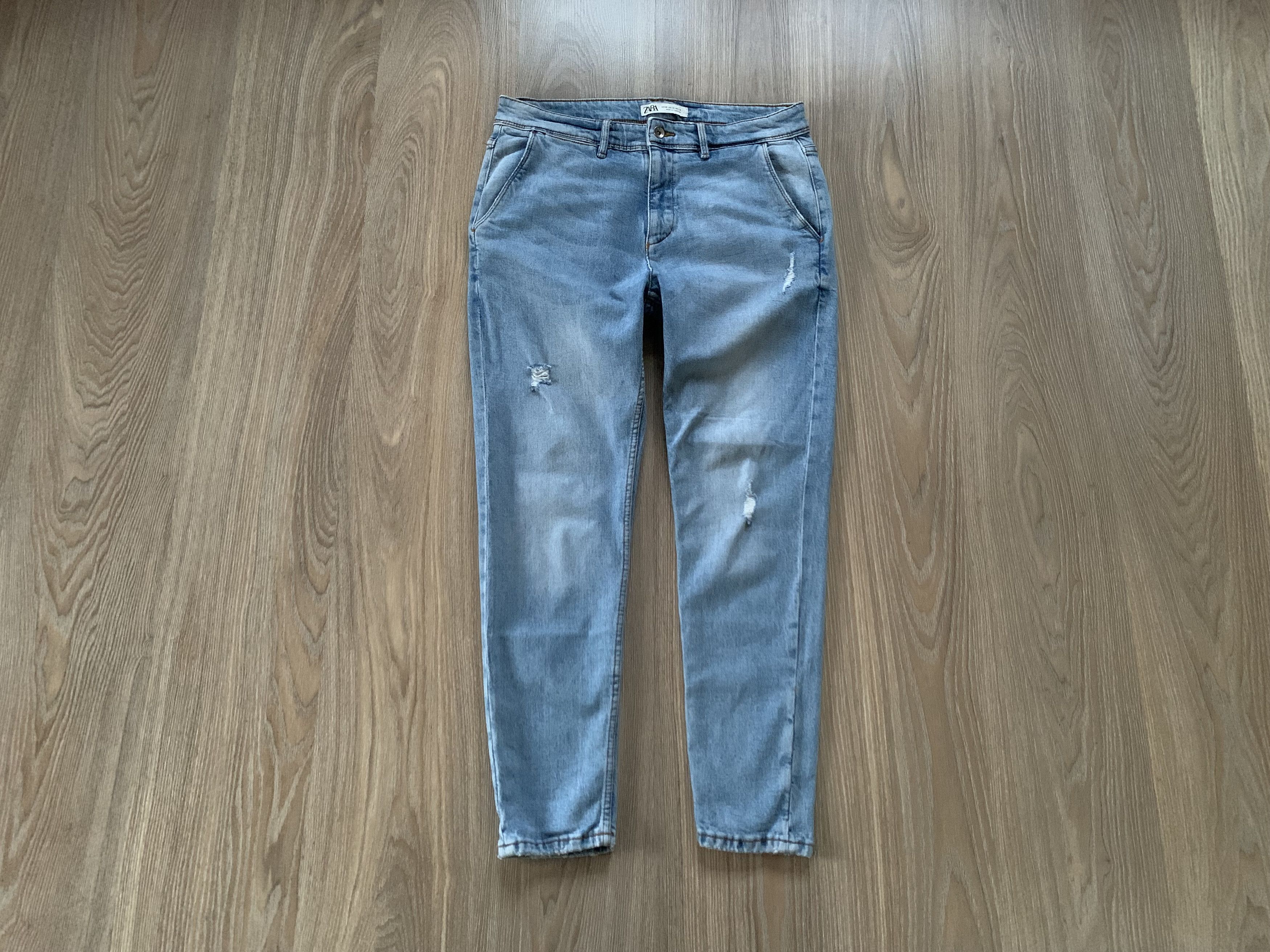 Zara Zara Man Light Blue Stretch Jeans Size US 32 / EU 48 - 1 Thumbnail