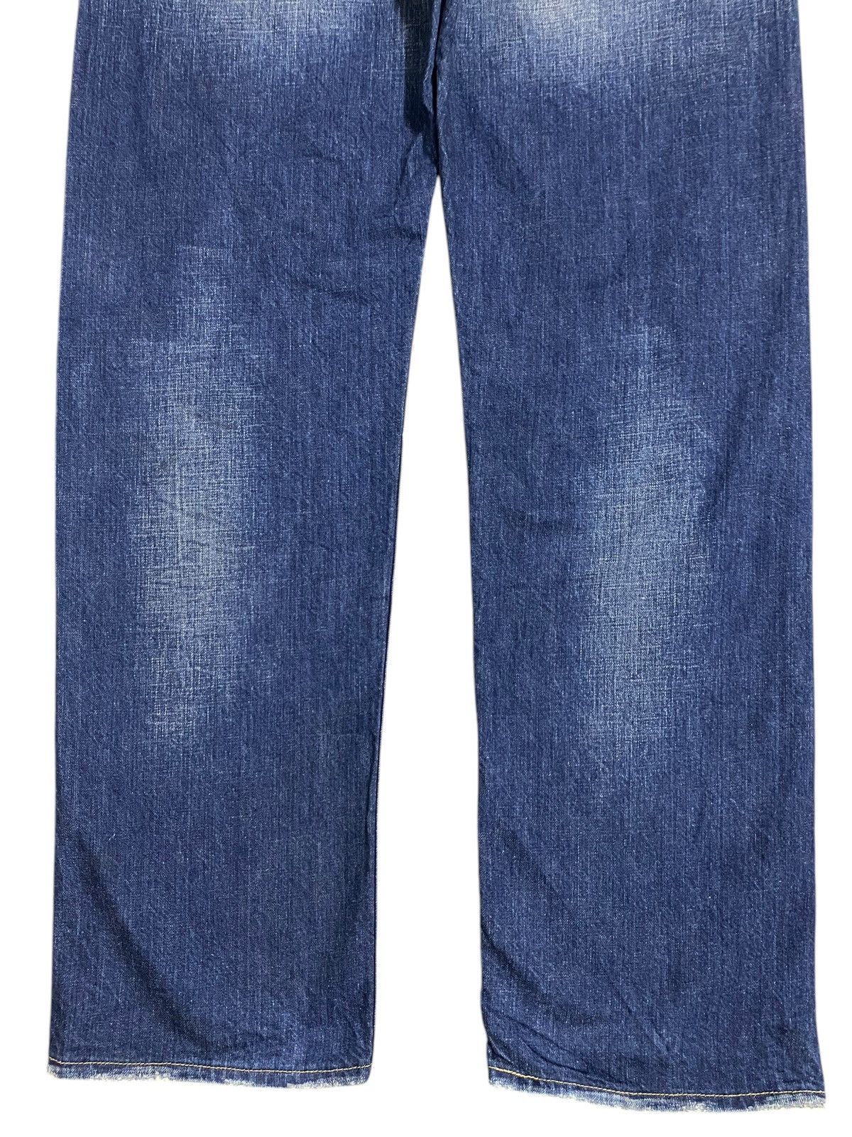 Levi's Vintage Clothing Vintage Levis501 Y2K Faded Distressed Style Loose Jeans Size US 35 - 6 Thumbnail