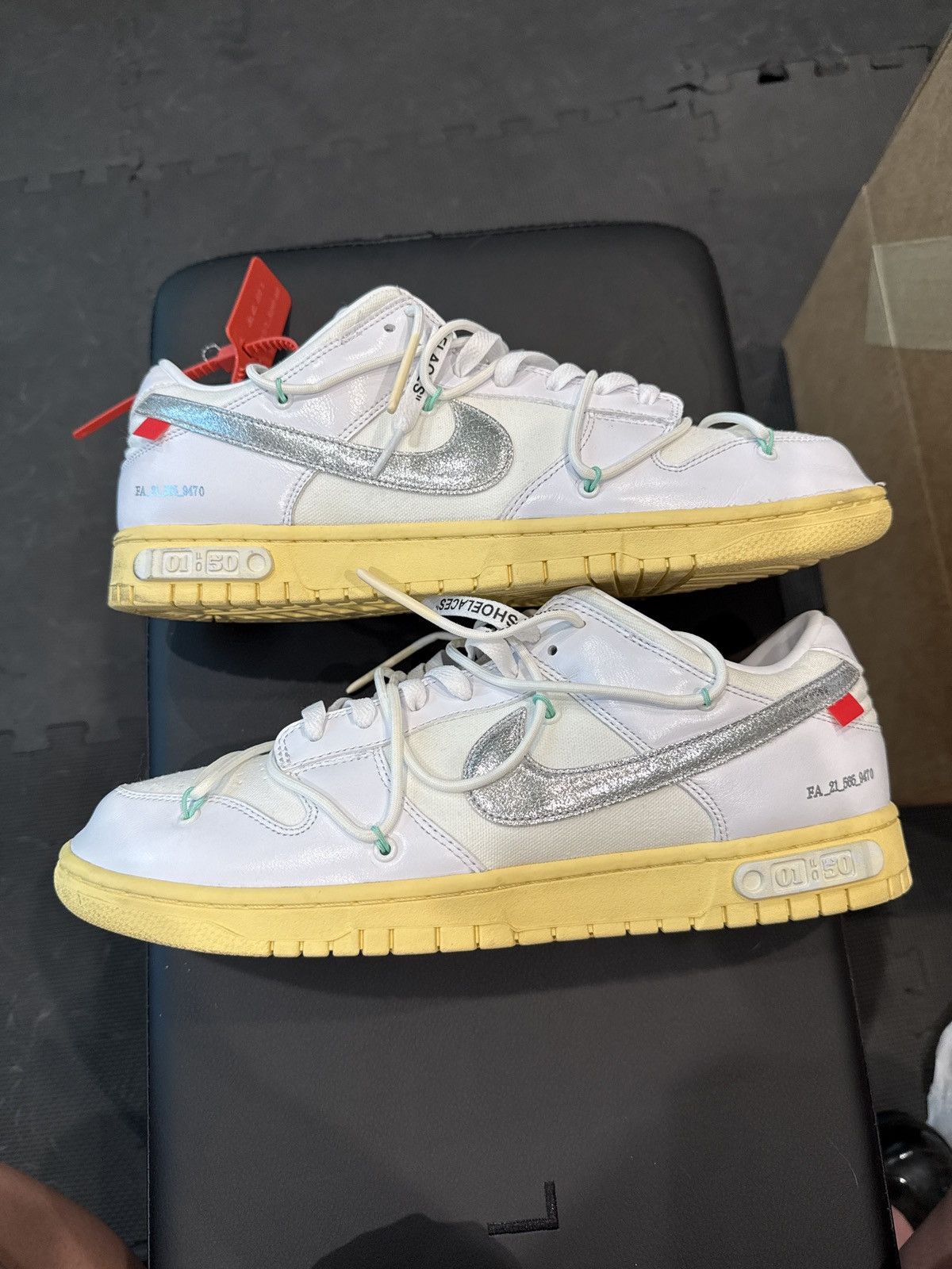 Nike × Off-White Nike x Off-White Dunk Low “Lot” Size US 13 / EU 46 - 5 Thumbnail