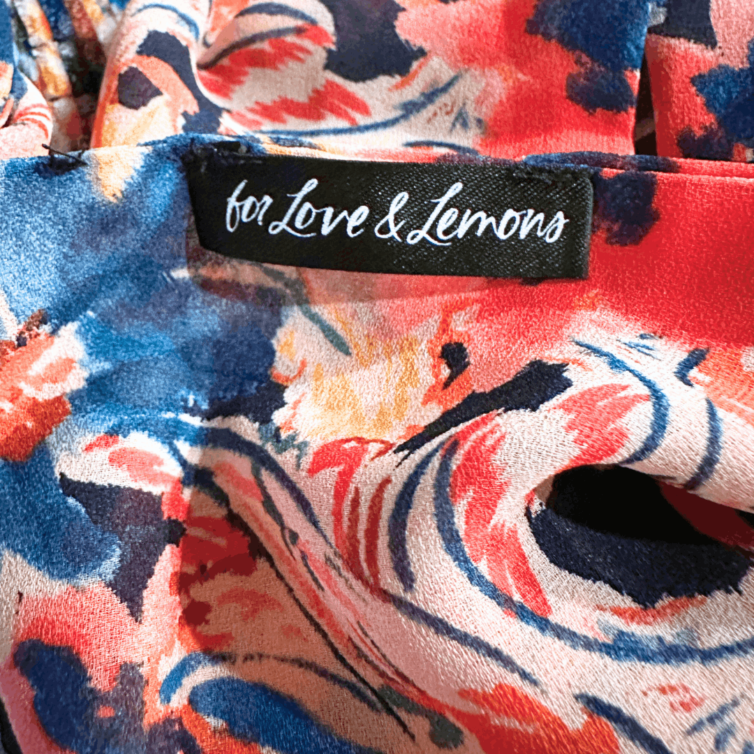 For Love & Lemons For Love & Lemons Brooklyn XS Multicolor Floral Velvet Mini Size XS / US 0-2 / IT 36-38 - 5 Thumbnail