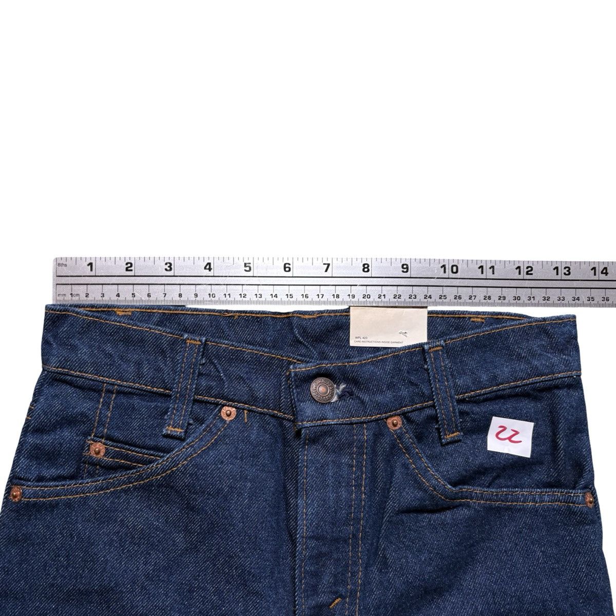 Levi's Vintage 80's Levi's 705 Student Straight Leg Jeans 27x28 NOS Size 27" / US 4 / IT 40 - 4 Thumbnail