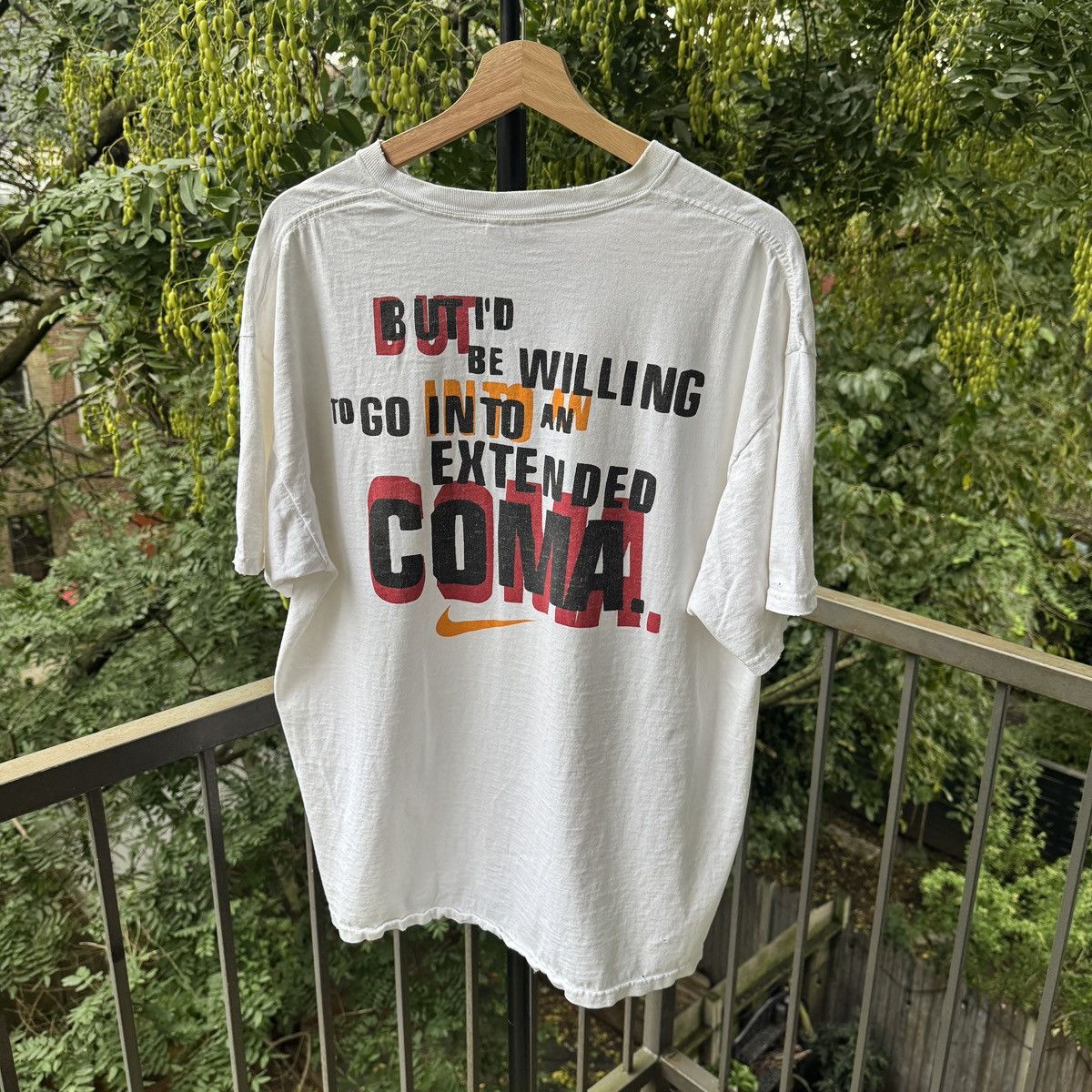 Nike Nike Thrashed Faded Distressed Coma Shirt ERD Grunge USA Size US L / EU 52-54 / 3 - 2 Thumbnail