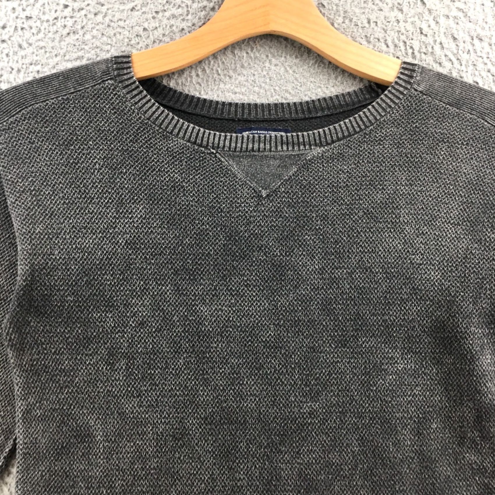 American Eagle Outfitters American Eagle Outfitters Sweater Womens M Gray Cotton Blend Long Sleeve Crew Size M / US 6-8 / IT 42-44 - 2 Thumbnail