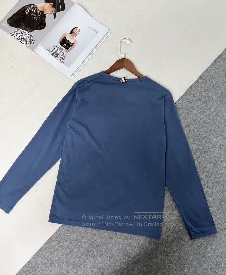 Thom Browne Thom Browne Round neck long-sleeve T-shirt Size US M / EU 48-50 / 2 - 3 Thumbnail
