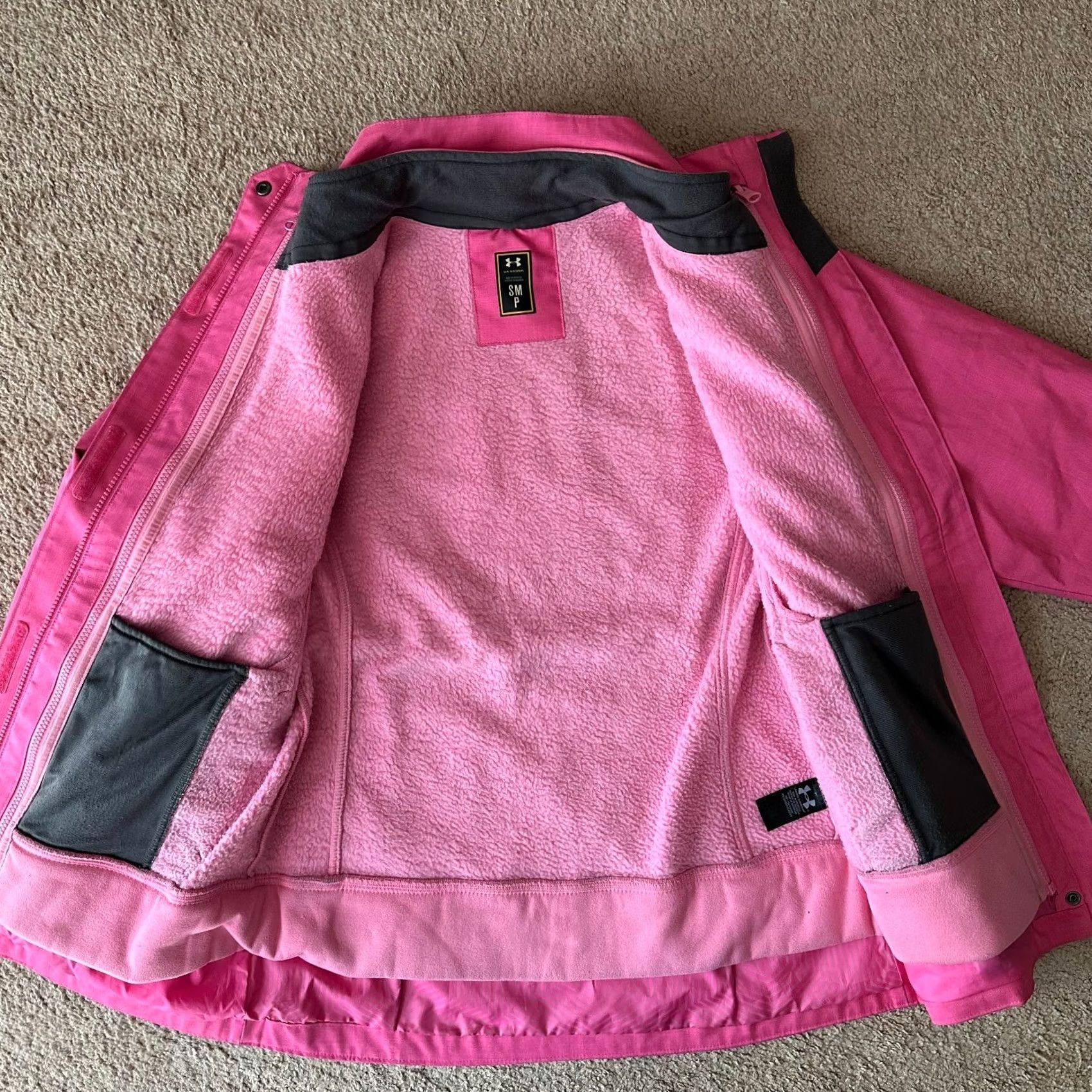 Under Armour Under Armour Jacket Womens Small Storm Insulated Pink Ski Snowboard Softshell Size S / US 4 / IT 40 - 3 Thumbnail