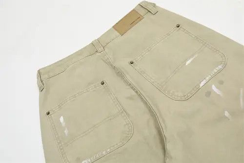 VIBE Street American washed distressed ink-splashed cargo jeans Size US 32 / EU 48 - 5 Thumbnail