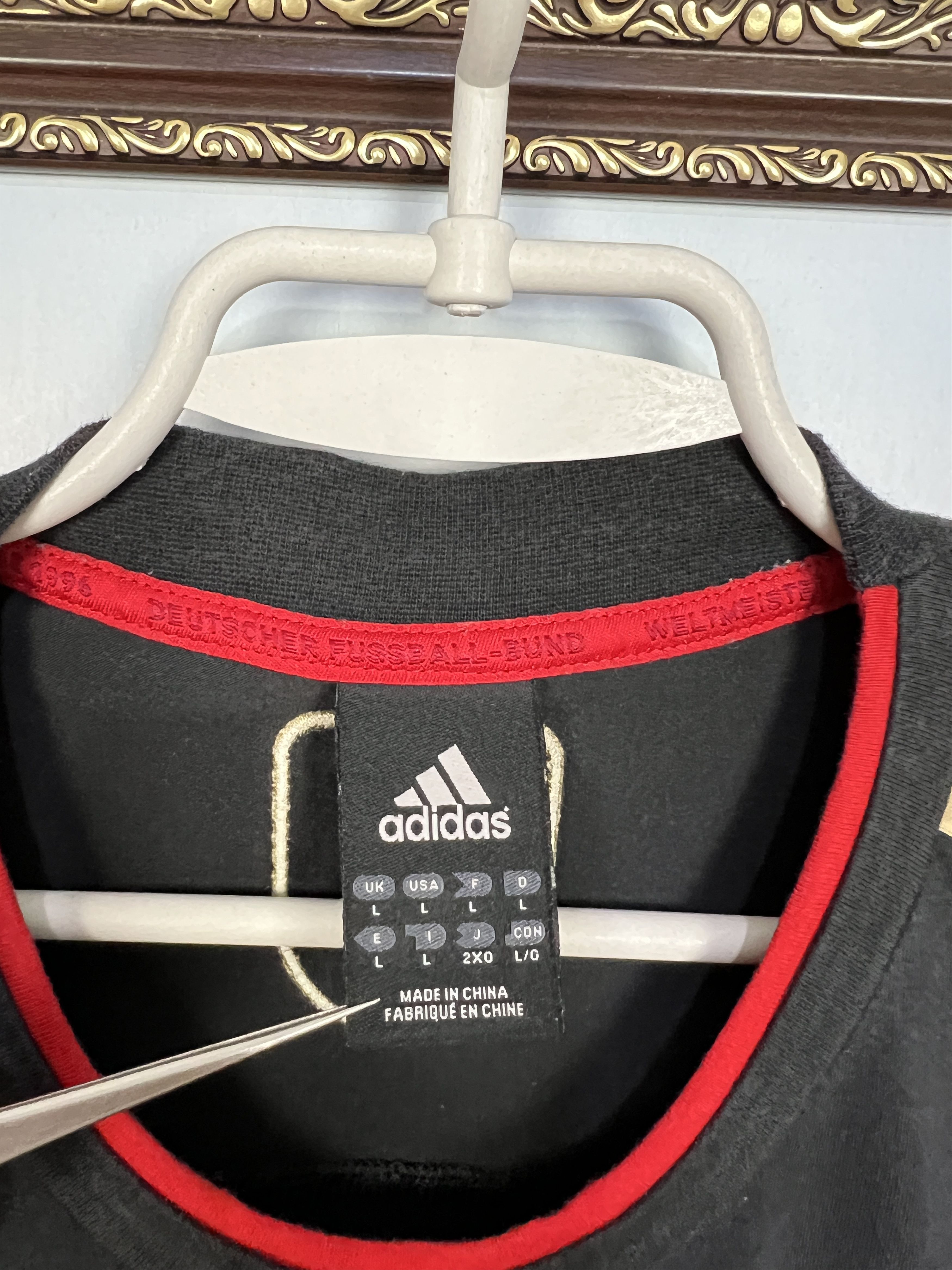 Adidas Vintage Adidas Germany Football Train Shirt Soccer Jersey Size US L / EU 52-54 / 3 - 5 Thumbnail