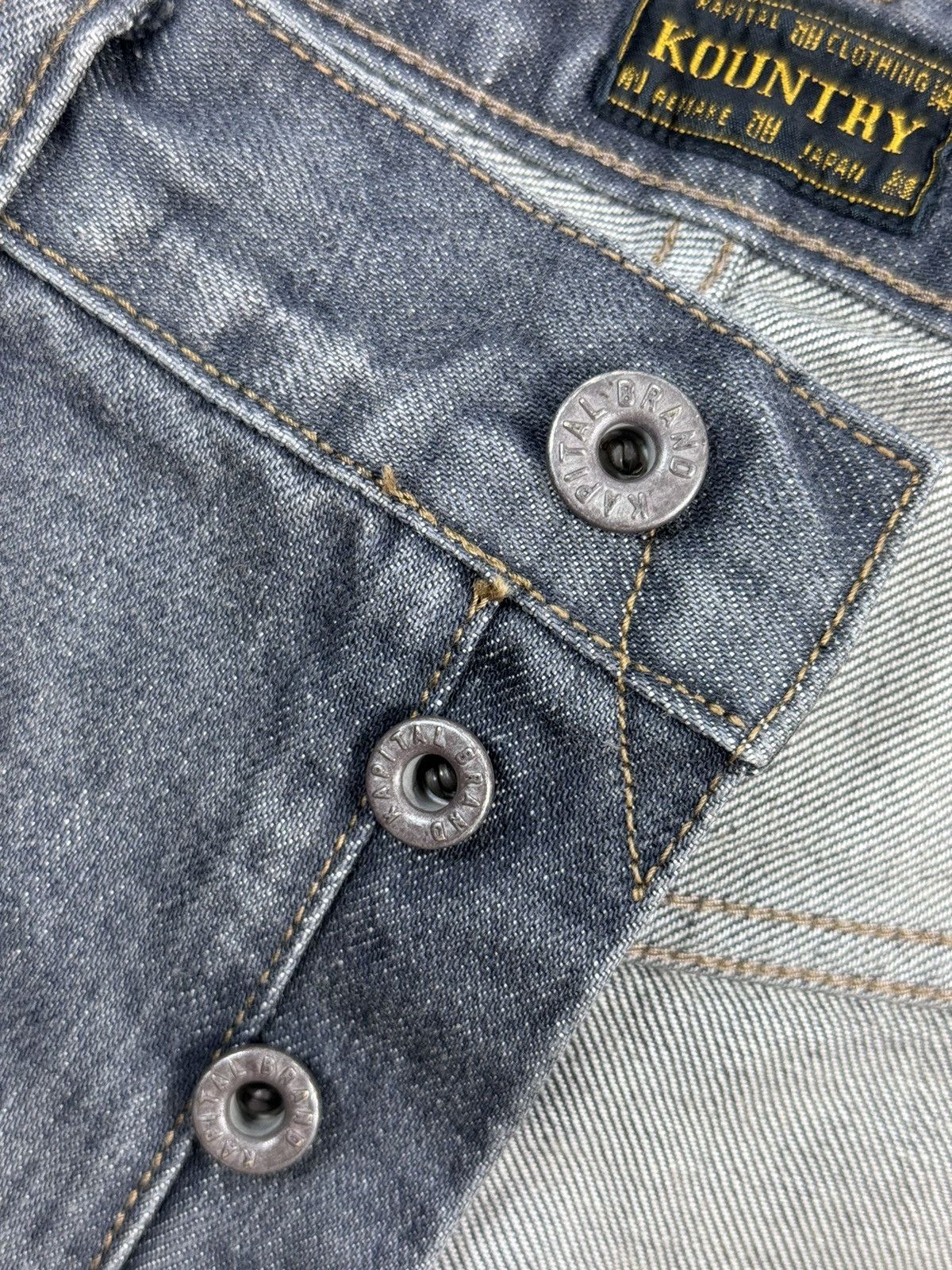Kapital SLIM FIT EMBROIDERED DENIM JEANS Size US 38 / EU 54 - 4 Thumbnail