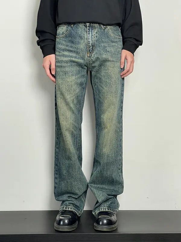VIBE y2k washed faded denim flared jeans Size US 28 / EU 44 - 1 Thumbnail