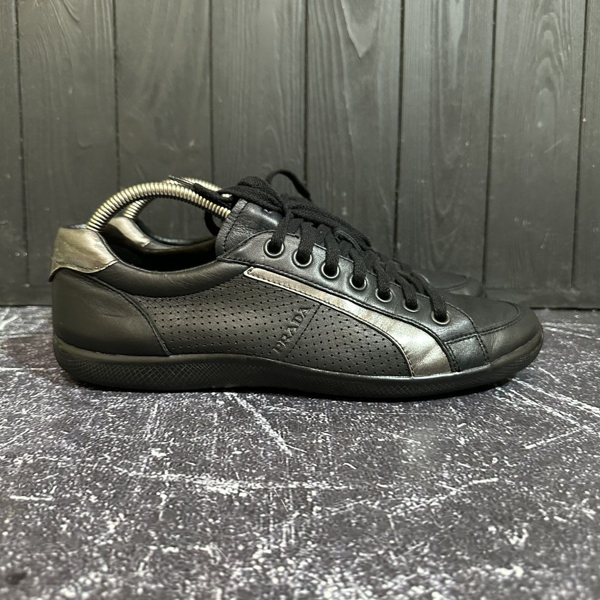 Prada PRADA - Men’s Leather Sneakers Size 8 Size US 8 / EU 41 - 2 Thumbnail
