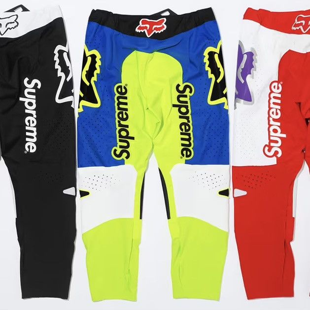 Fox Racing × Supreme 2018 SUPREME X FOX RACING MOTO PANTS L 34 Size US 34 / EU 50 - 3 Thumbnail