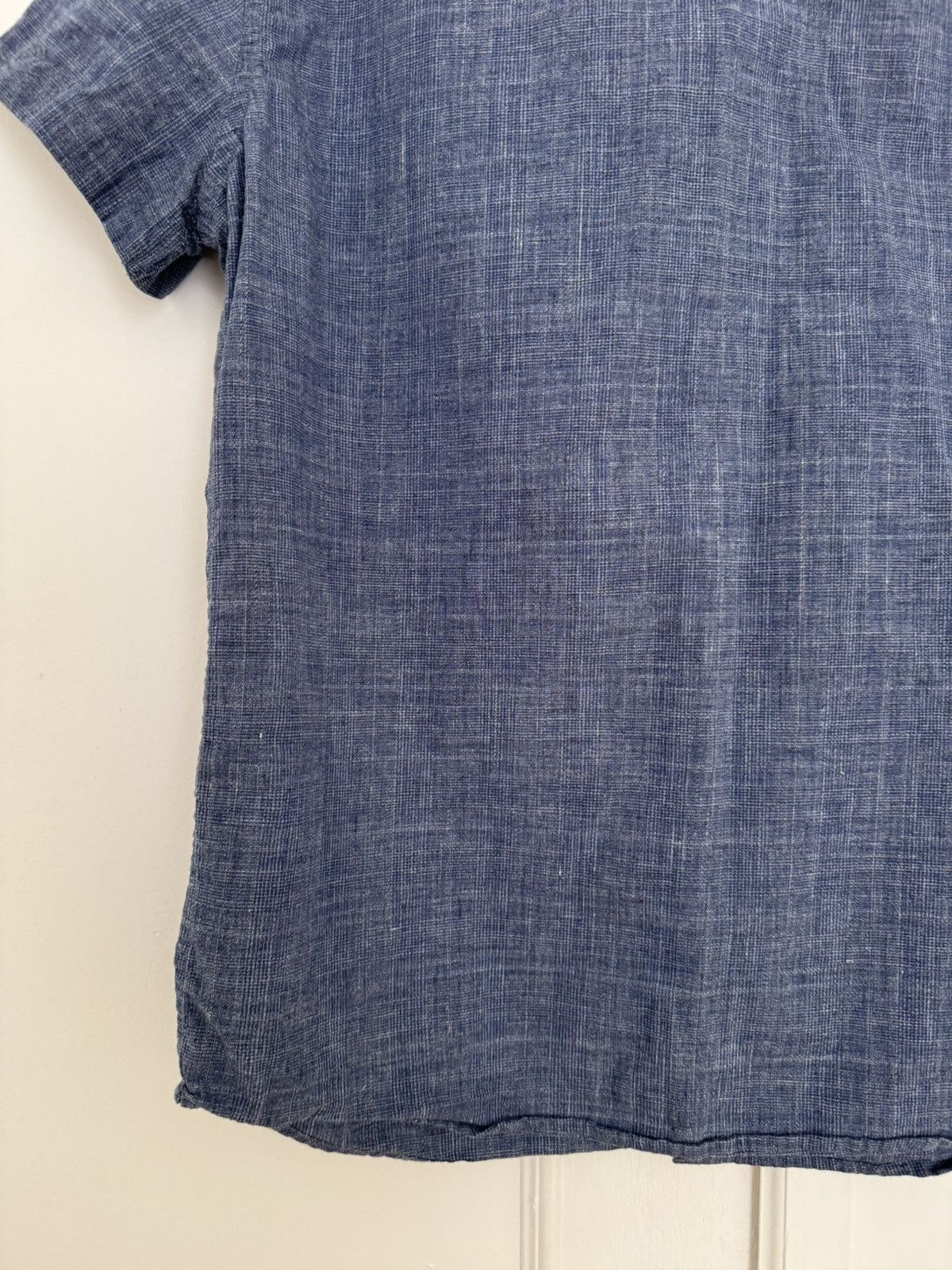 Taylor Stitch Taylor Stitch Short Sleeve Jack Navy Slub Glen Plaid XS Size US XS / EU 42 / 0 - 12 Thumbnail
