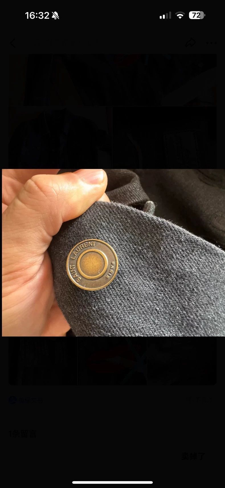 Saint Laurent Paris Saint Laurent Paris Saint Laurent Denim Jacket with Embroi Size US M / EU 48-50 / 2 - 5 Thumbnail