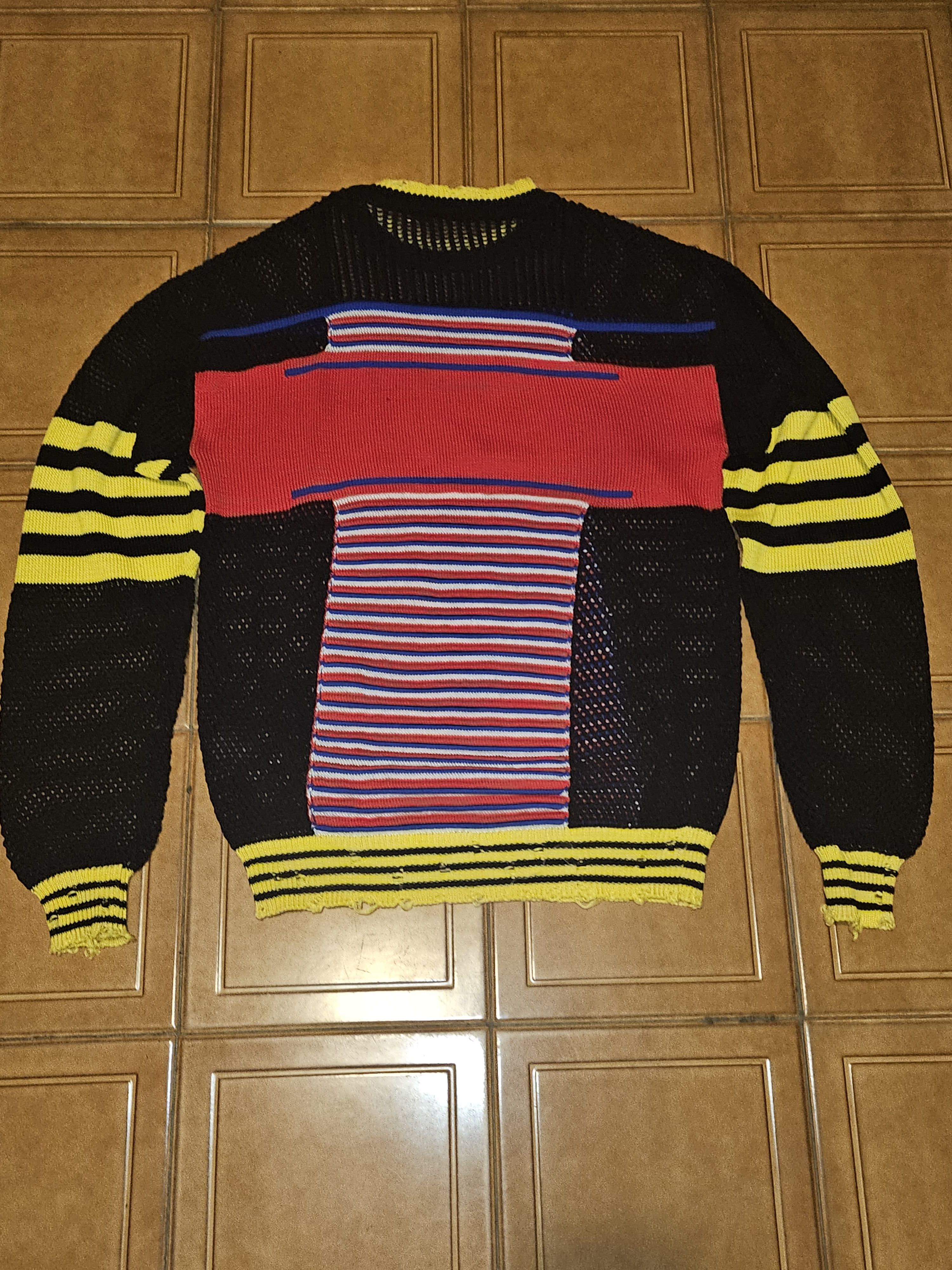 Balmain Balmain Distressed Mesh Knit Top 2019 Size US M / EU 48-50 / 2 - 6 Thumbnail