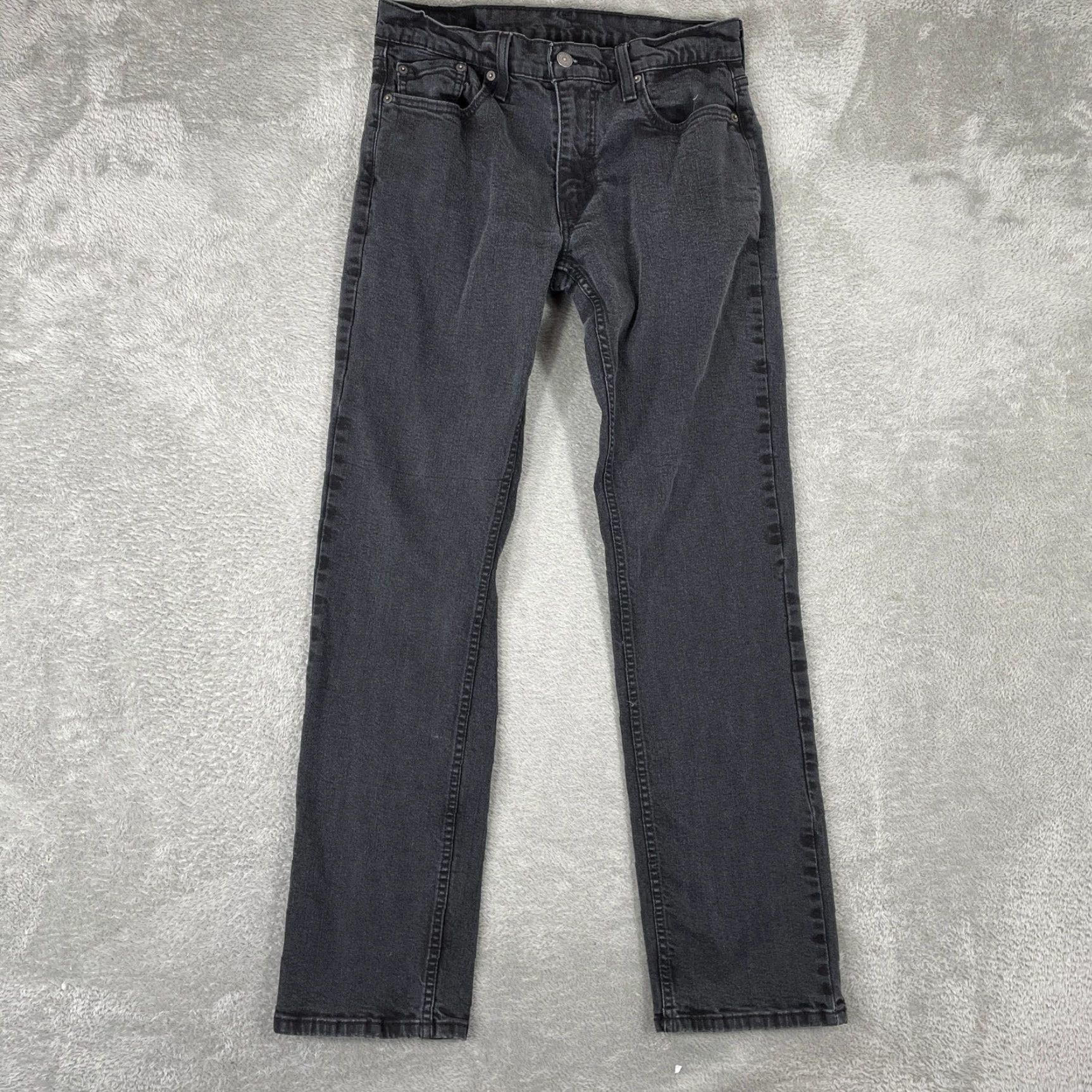 Levi's Levis Jeans Mens 30x34 Black Faded Denim Straight Leg 550 Relaxed Fit 5-Pocket Capri? Size US 30 / EU 46 - 2 Thumbnail