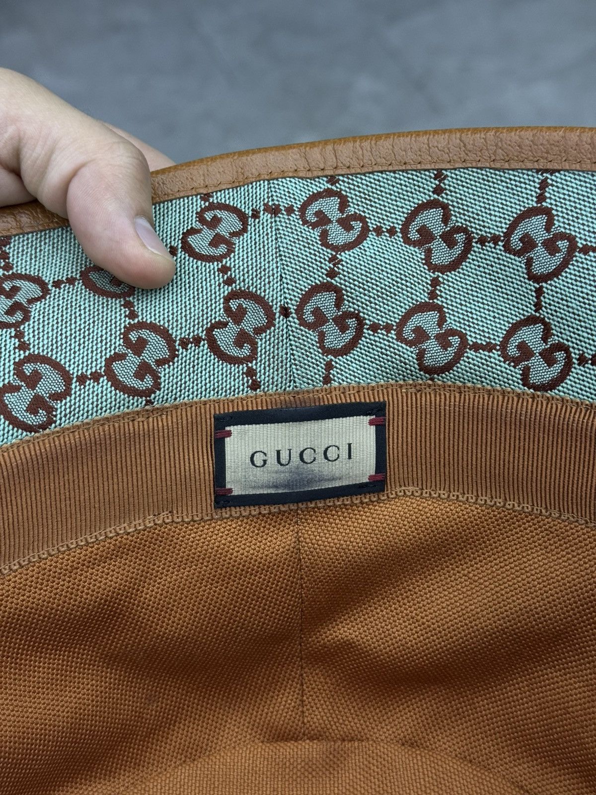 Gucci GUCCI GG Canvas Blue Bucket Hat Size ONE SIZE - 5 Thumbnail