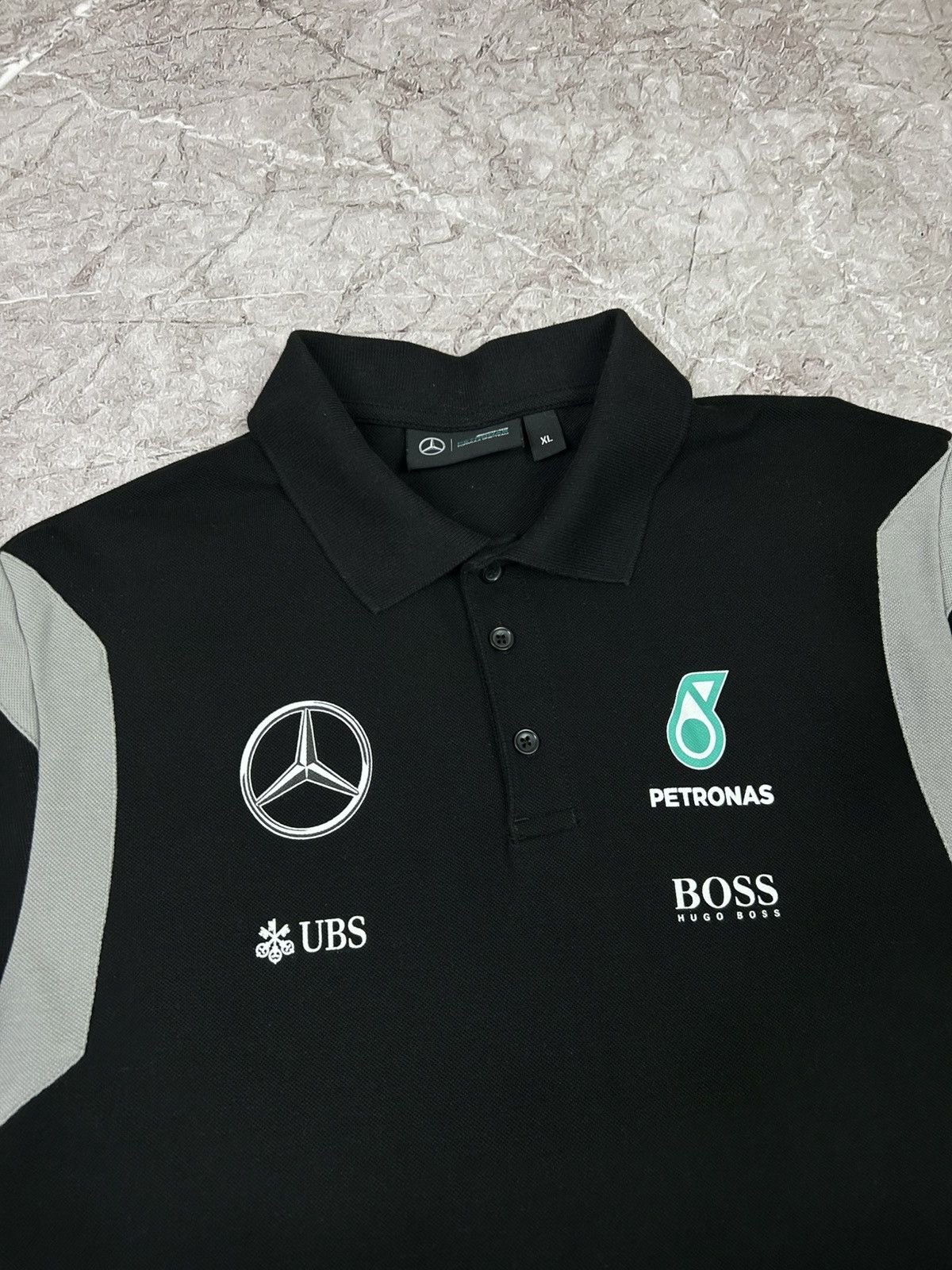 Mercedes-Benz Men's Mercedes Benz Petronas Hugo Boss Black Racing Polo Size US XL / EU 56 / 4 - 4 Thumbnail
