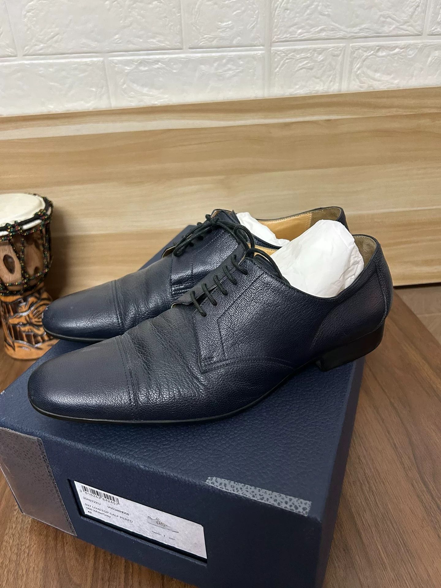 Hermes Hermes Men's Business Leather Shoes Size 41 Size US 8 / EU 41 - 1 Thumbnail
