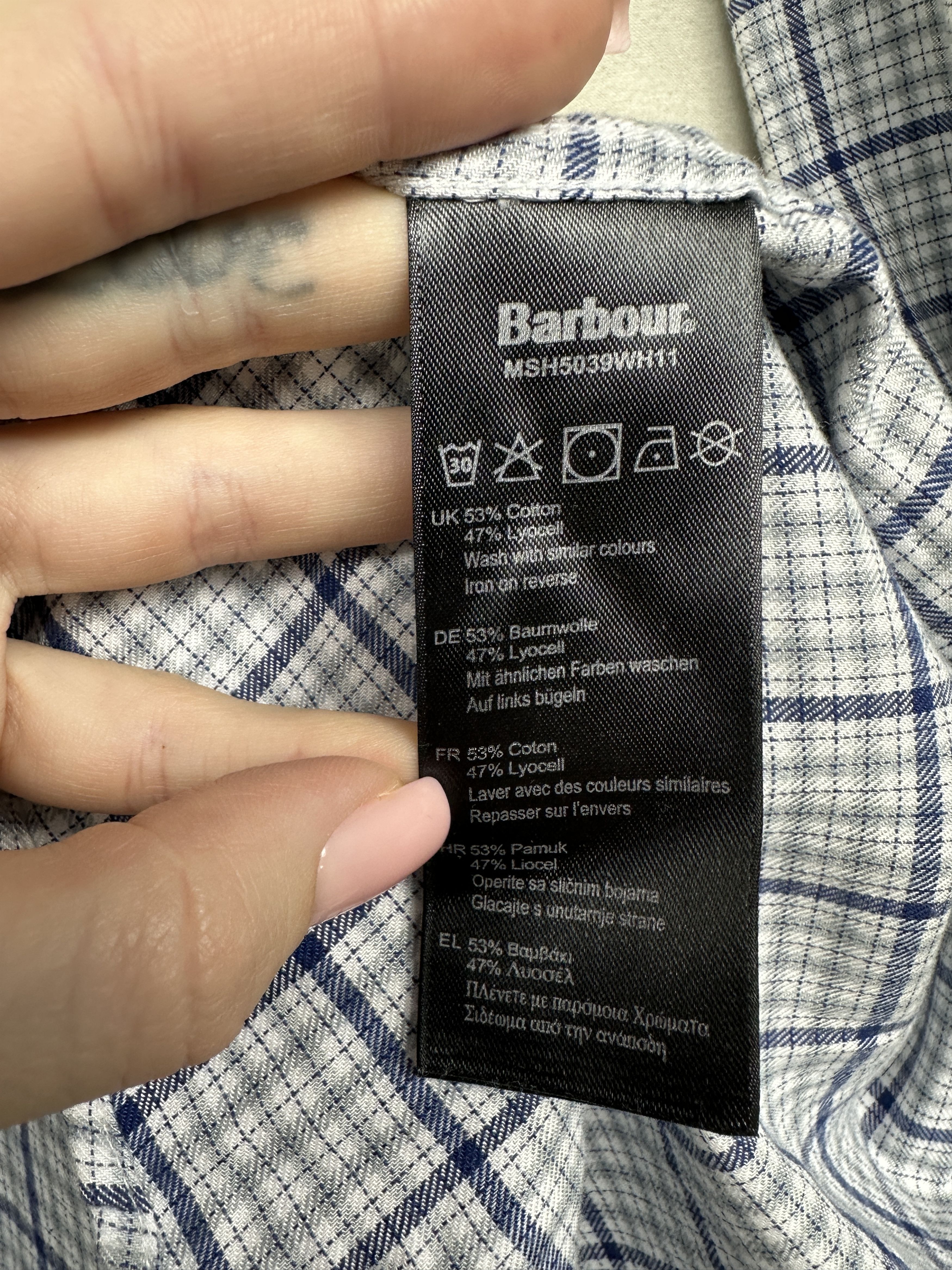 Barbour Barbour Vintage Mens Flannel Plaid Shirt Size 3XL Size US XXL / EU 58 / 5 - 6 Thumbnail