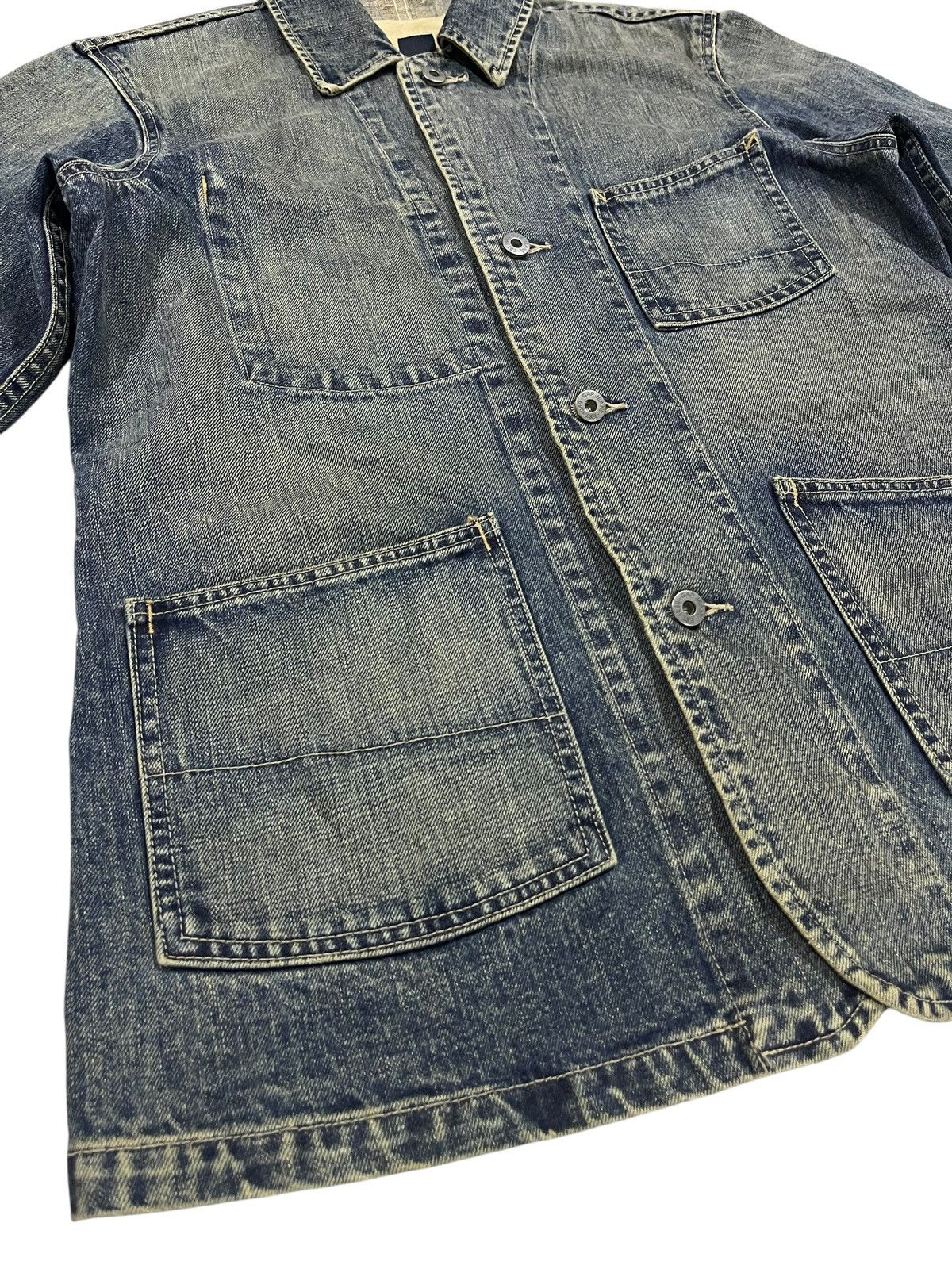 Gap VINTAGE GAP DENIM CHORE JACKET Size US L / EU 52-54 / 3 - 3 Thumbnail