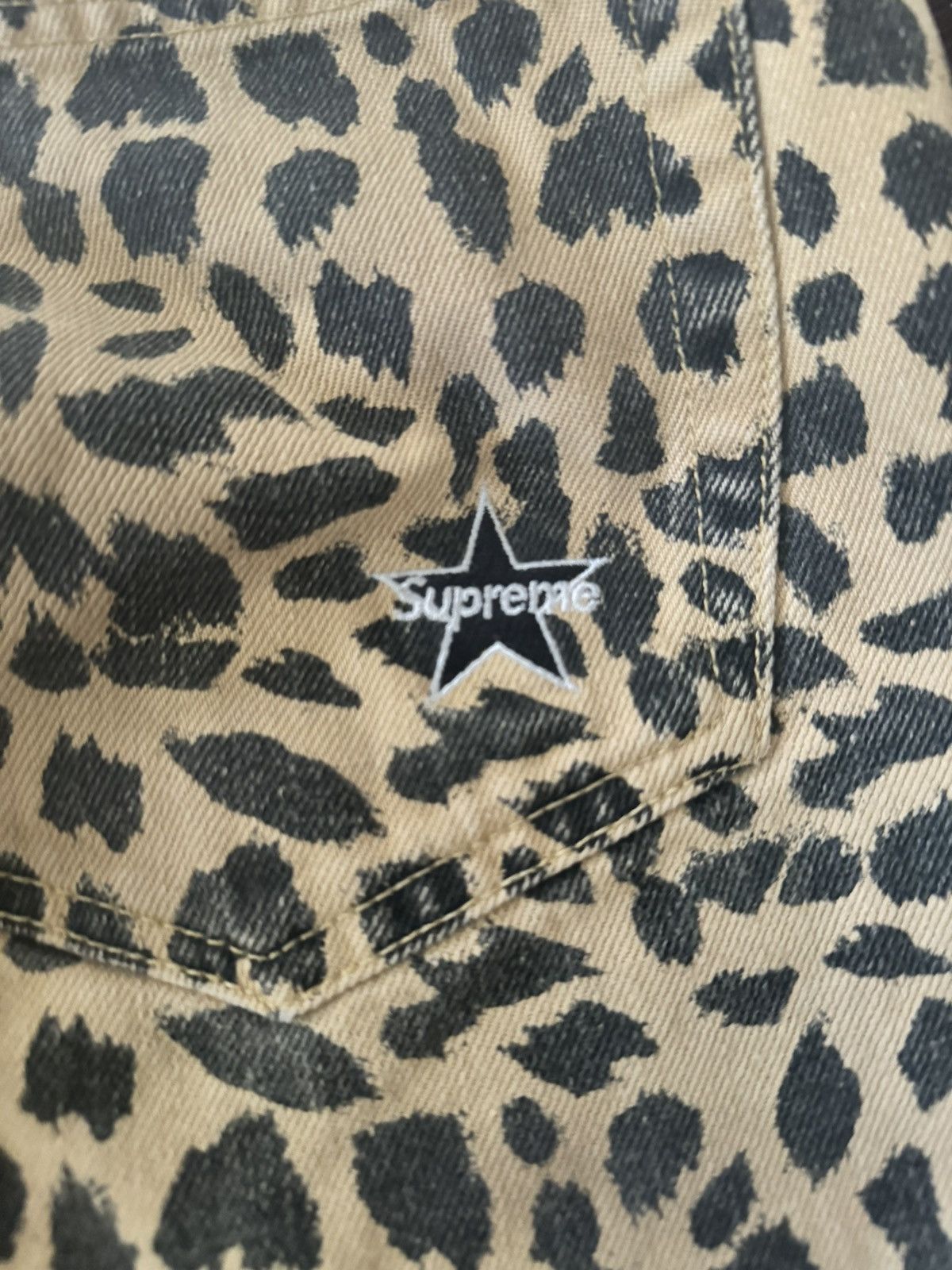 Supreme Supreme S/S 2017 Cheetah / Leopard Print Denim Pants Size US 34 / EU 50 - 4 Thumbnail
