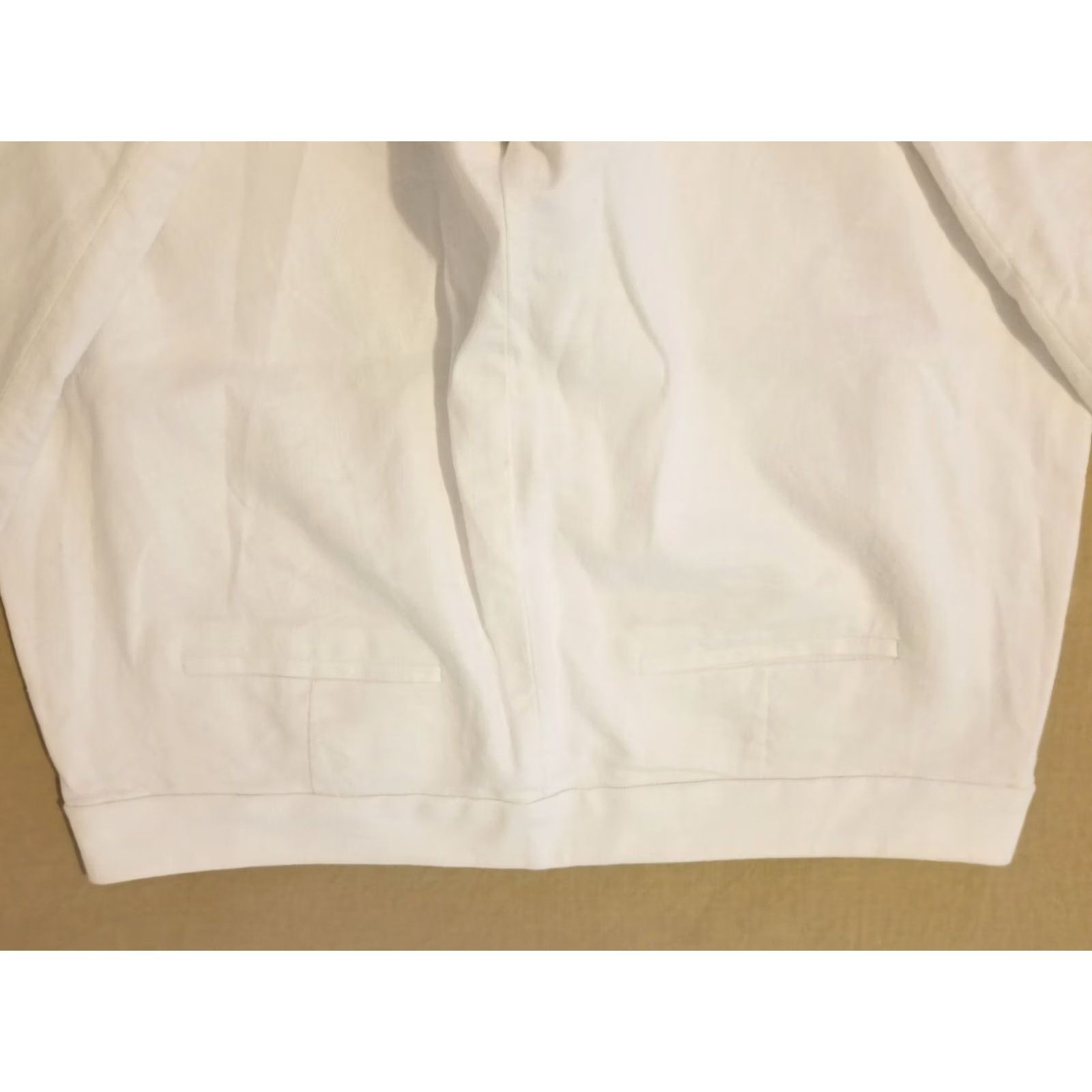J.Crew J. Crew Womens Pants 16 White Linen Dress Khaki Cotton Chino Trouser Slack Size 38" / US 16 / IT 52 - 2 Thumbnail