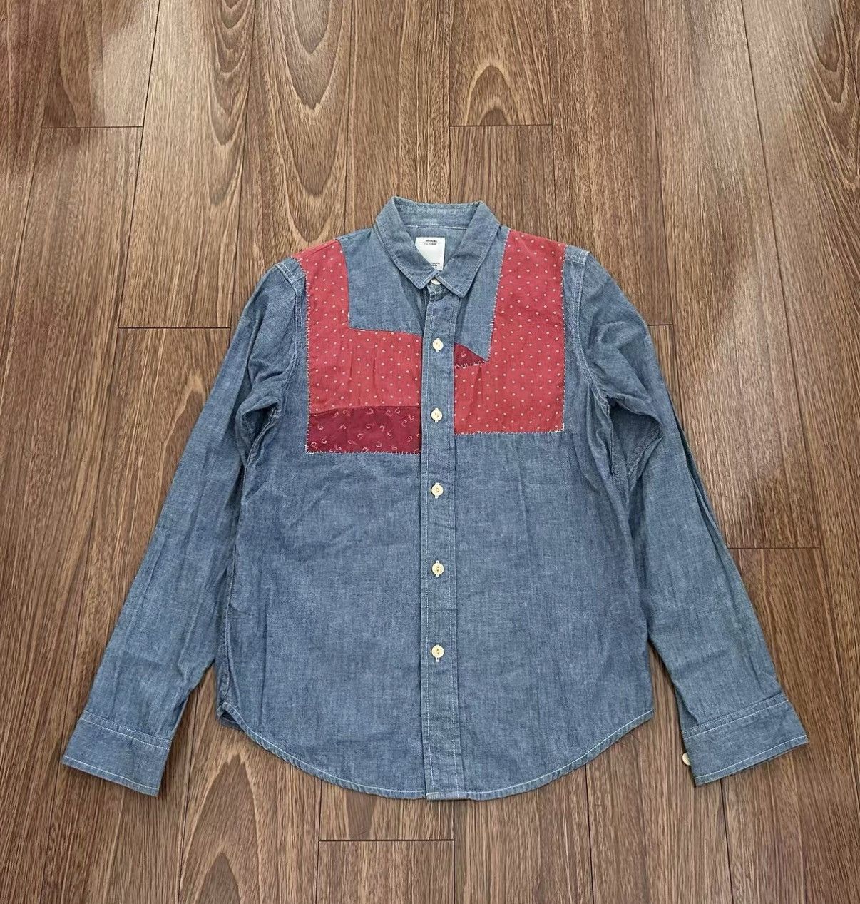Visvim VISVIM GRANGER SHIRT CHAMBRAY(P.W.) Paneled shirt Size US S / EU 44-46 / 1 - 1 Thumbnail