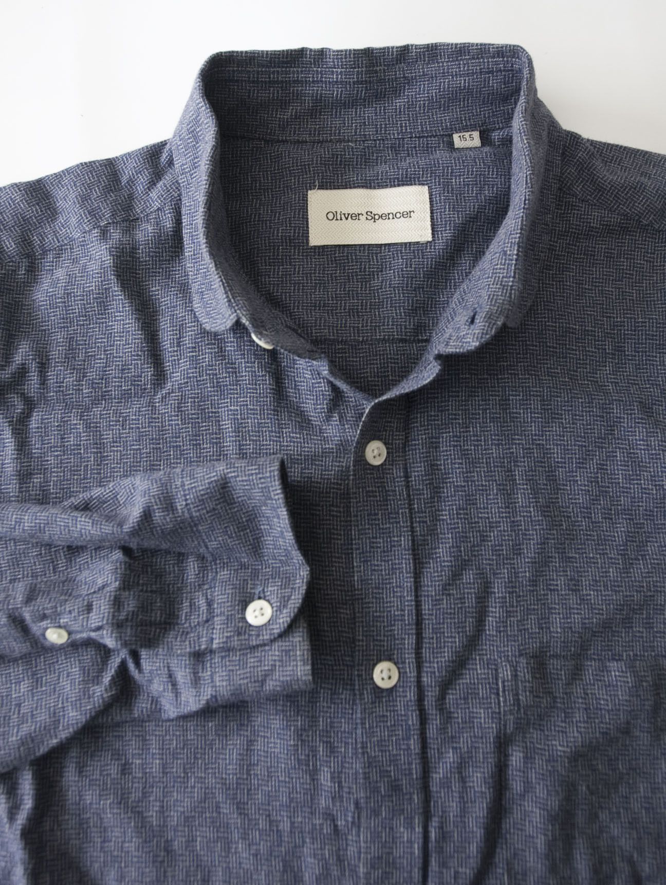 Oliver Spencer Oliver Spencer Shirt Cotton Size 15.5 Dark Blue Size US M / EU 48-50 / 2 - 1 Thumbnail