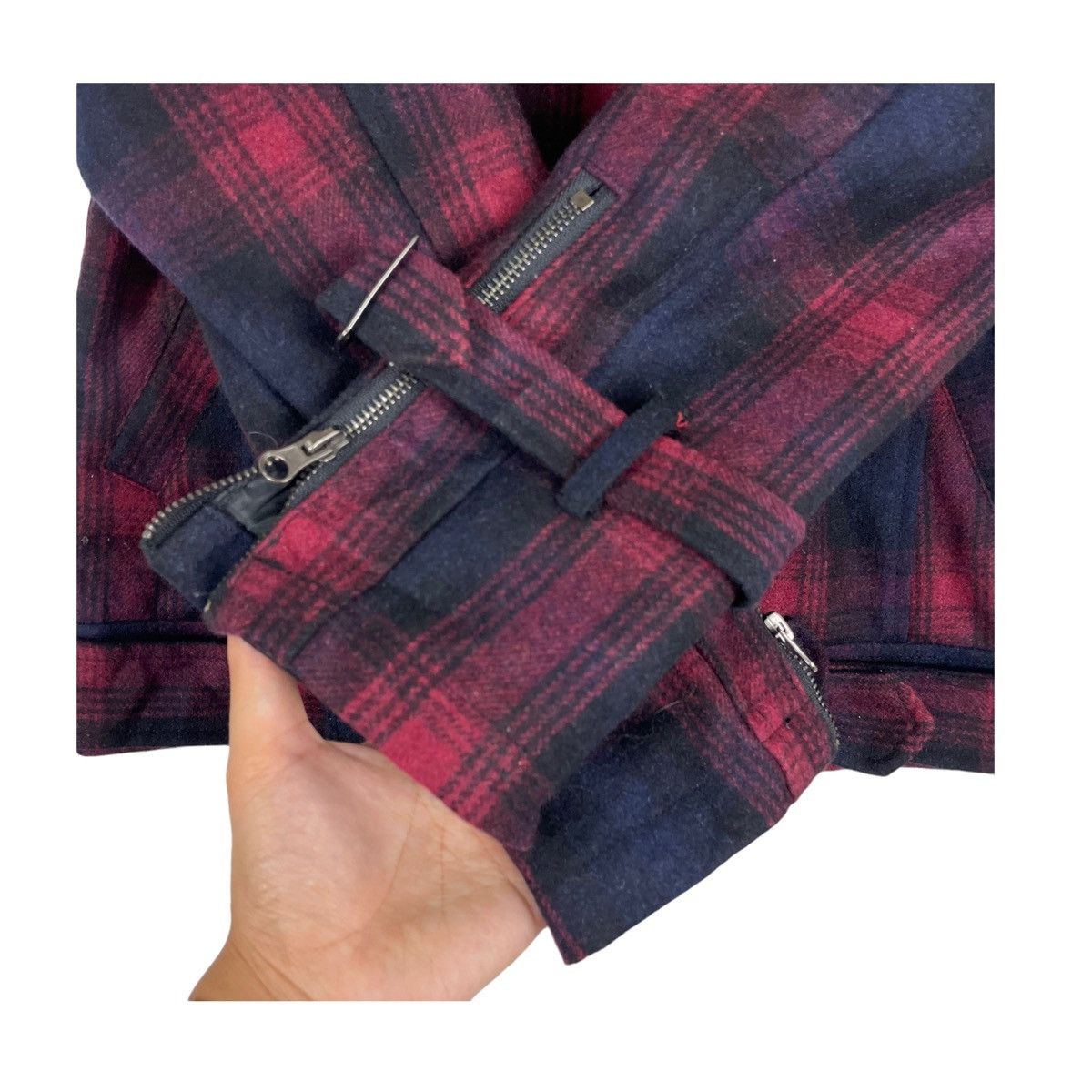 Hysteric Glamour × If Six Was Nine × Japanese Brand 💥NEUTRAL INFINITY BONDAGE TARTAN WOOL JACKET Size US M / EU 48-50 / 2 - 6 Thumbnail