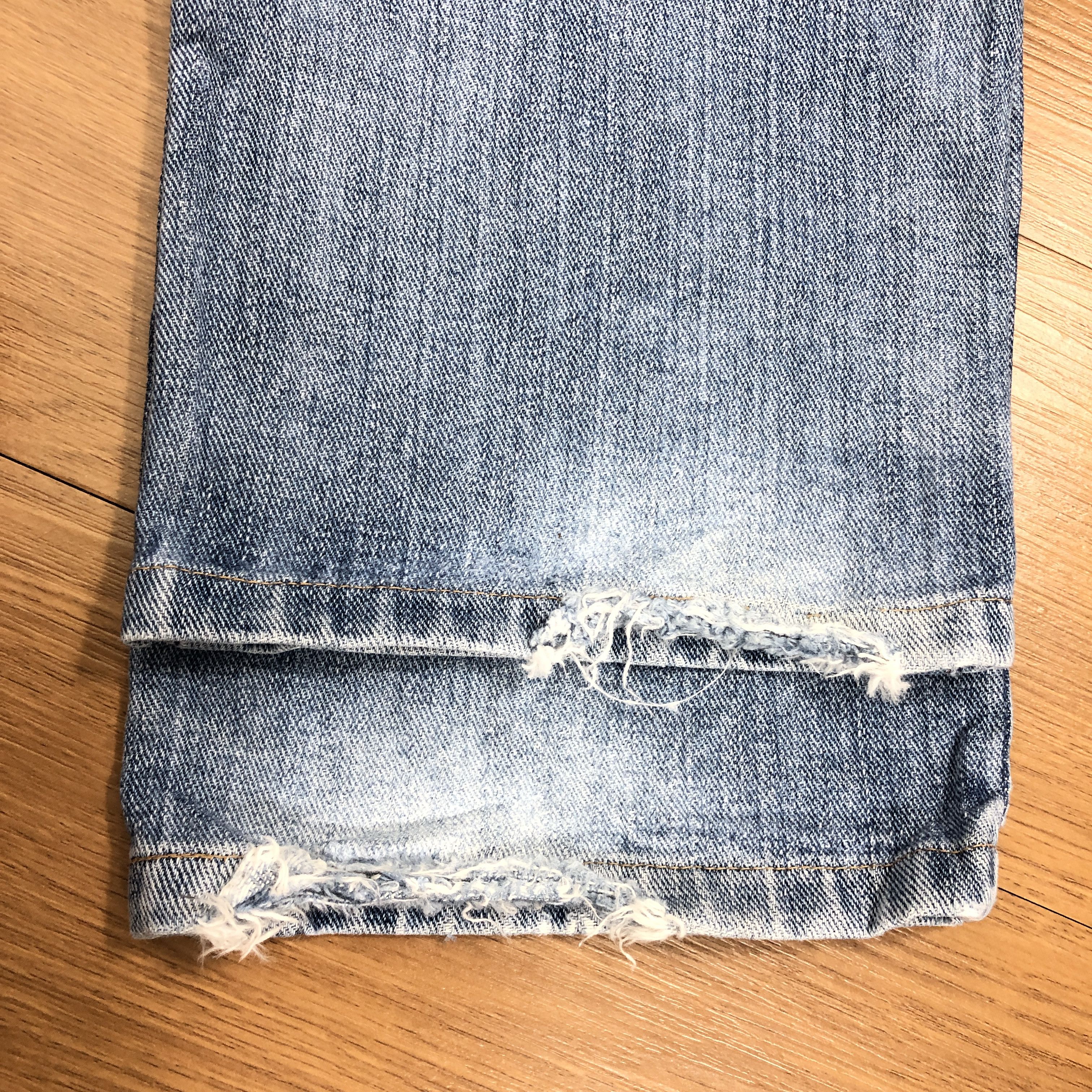 Edwin × Vintage 32 x 28.5 Vintage Edwin Blue Wash Jeans L1383 Size US 32 / EU 48 - 6 Thumbnail