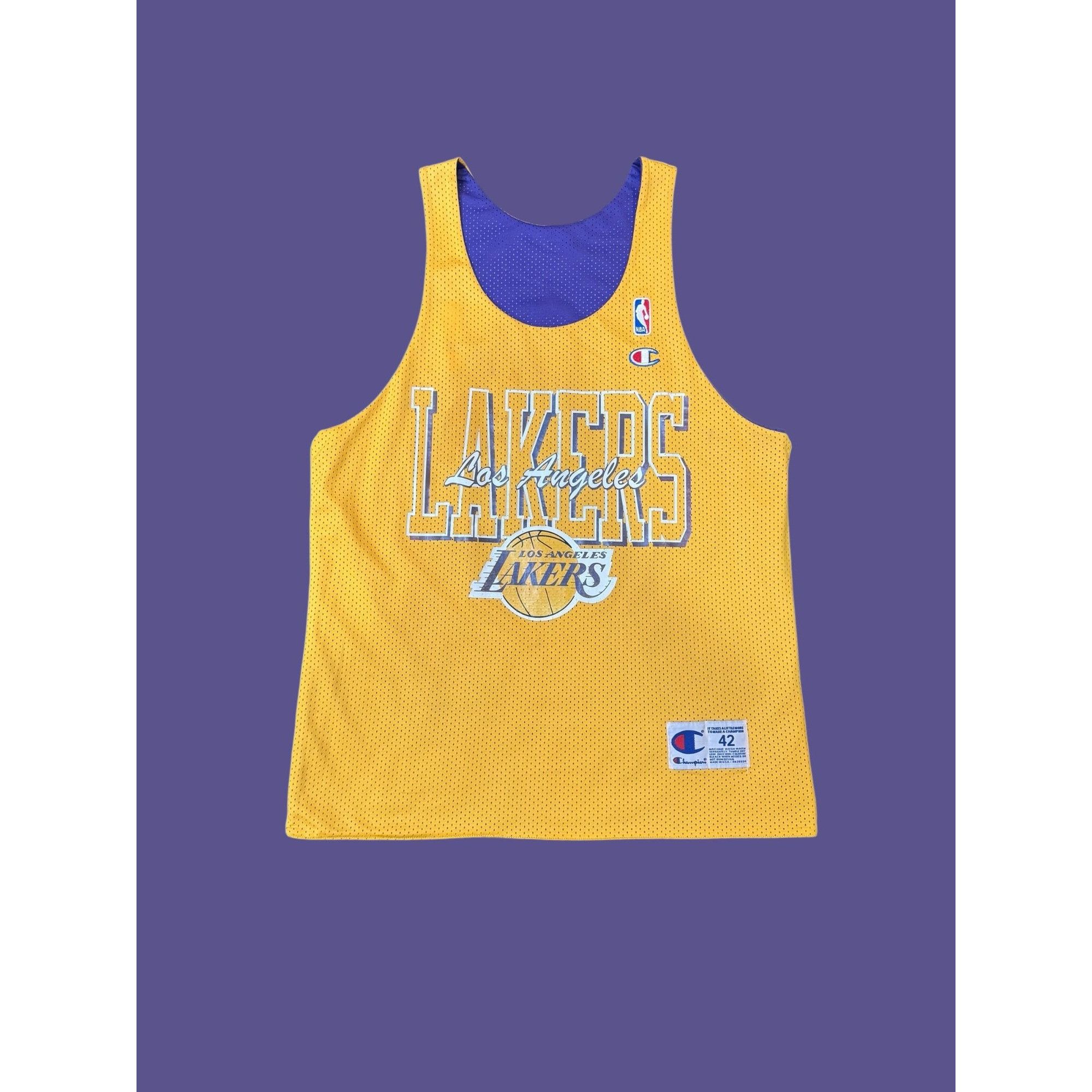 90s Los Angeles Lakers Reversible Jersey