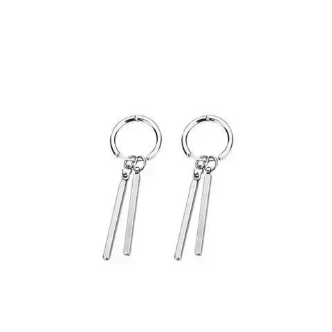 Other Spinner Stainless Steel Hoop Earrings Size ONE SIZE - 4 Thumbnail