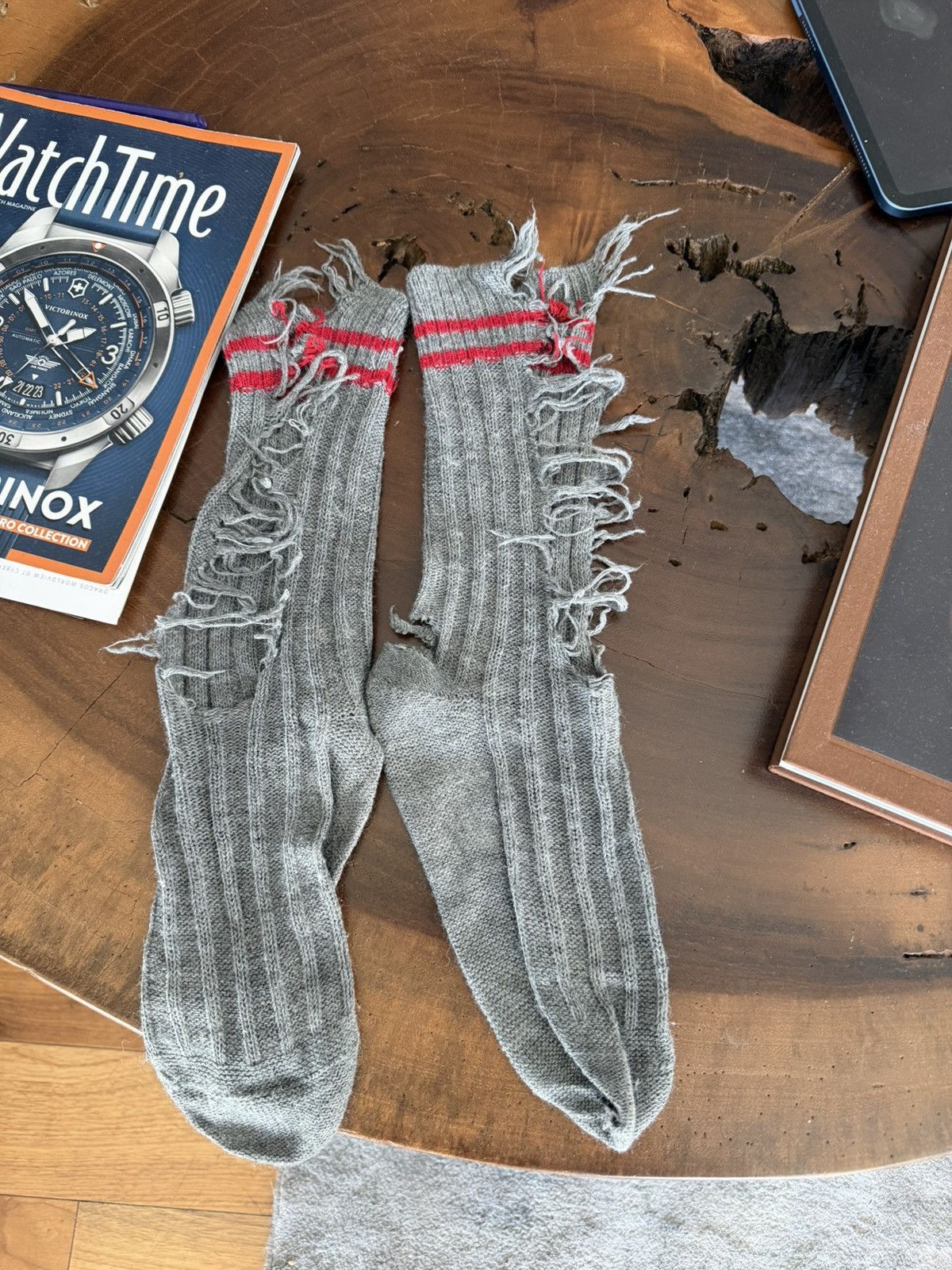 Maison Margiela Maison margiela ripped socks runway Size ONE SIZE - 2 Thumbnail