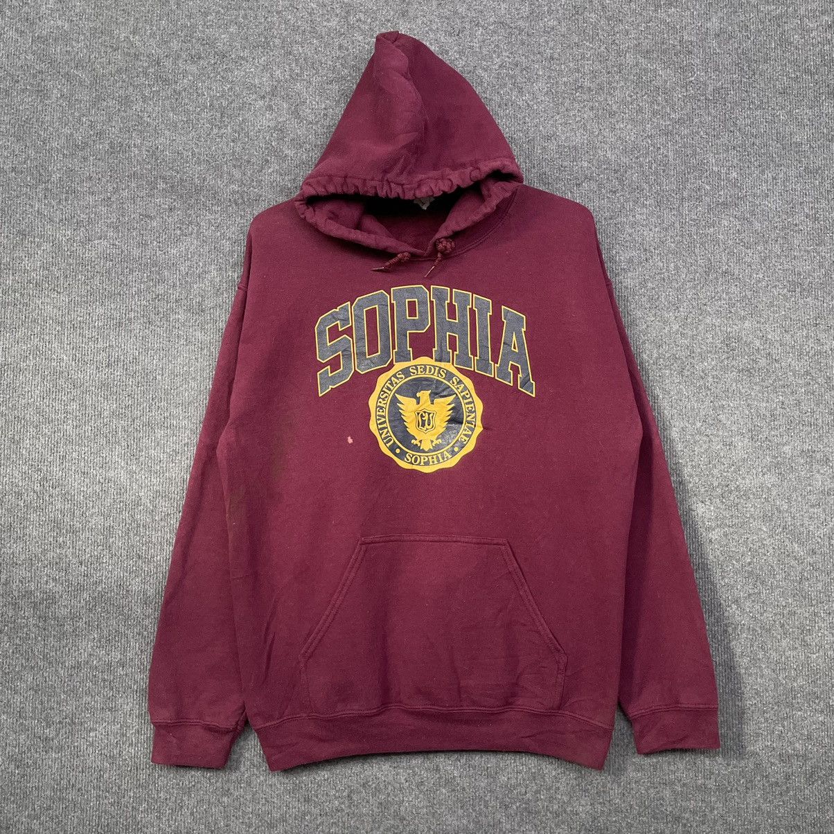 Vintage Vintage Y2K Sophia University Pullover Hoodie Size US M / EU 48-50 / 2 - 1 Thumbnail