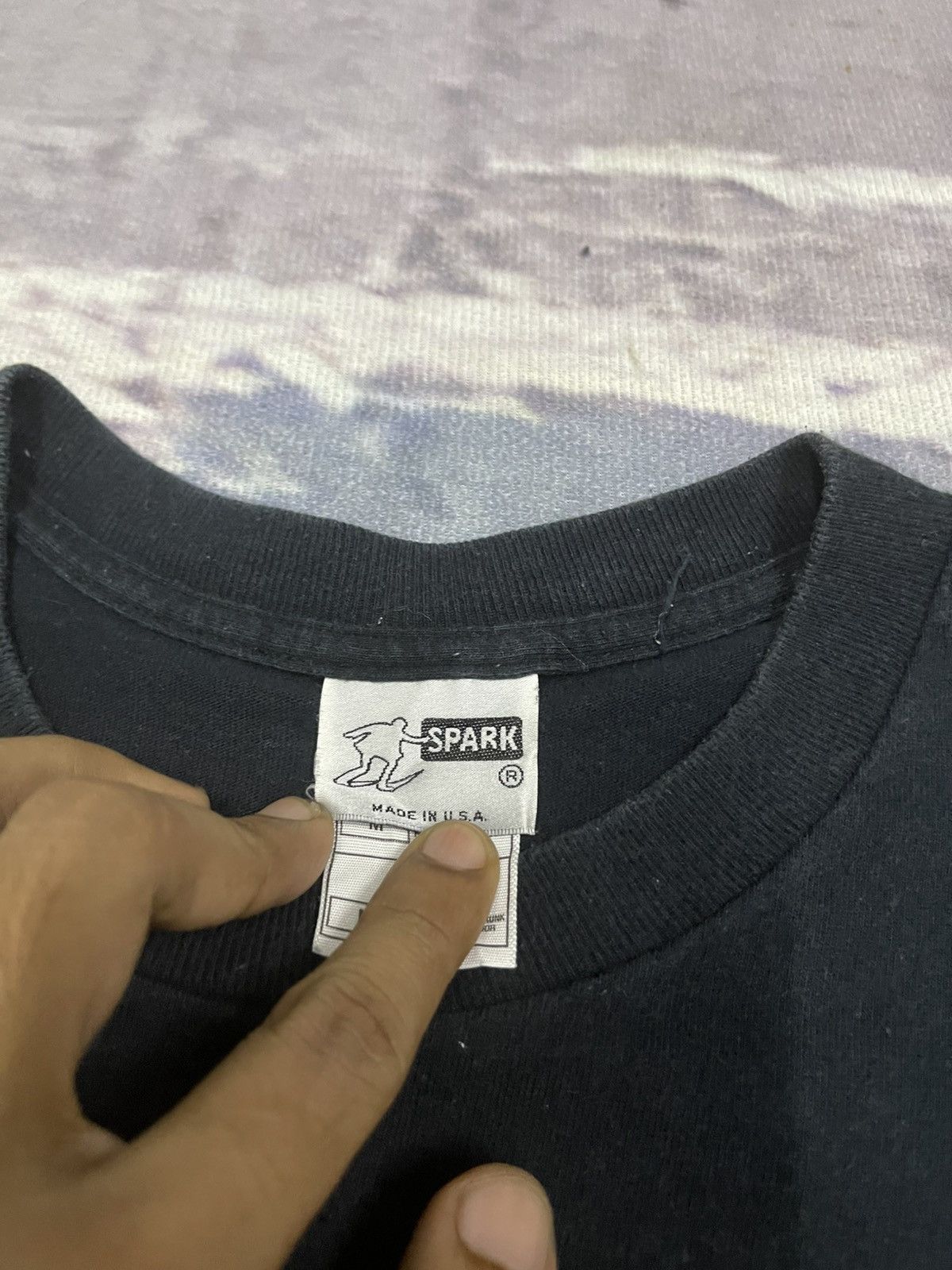 Vintage 90s SPARK USA BIG LOGO CROSS SPELLOUT SKATE TEES RARE Size US M / EU 48-50 / 2 - 7 Thumbnail