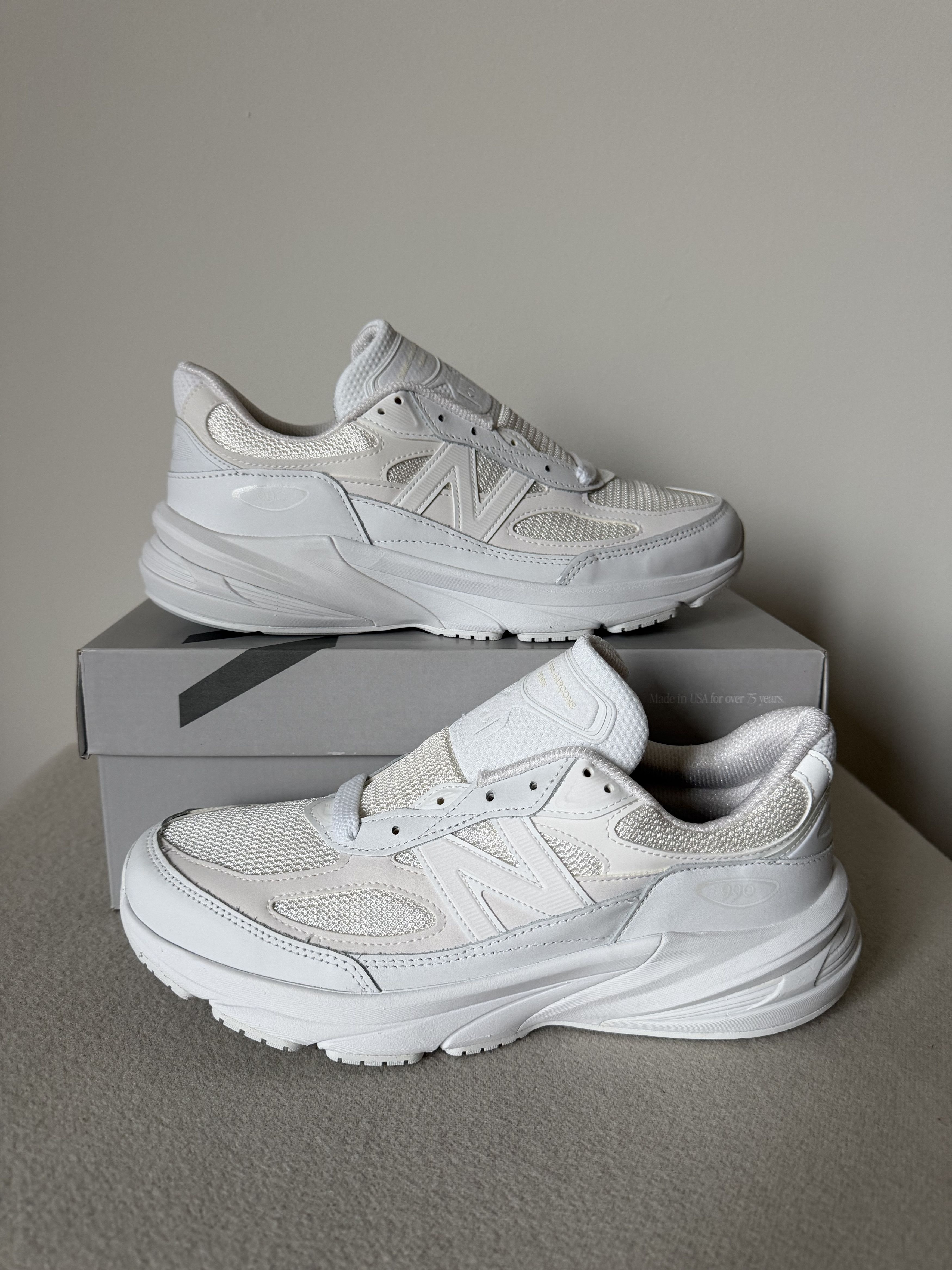 Comme des Garcons × New Balance Comme des Garcons New Balance 990v6 in White Size US 10 / EU 43 - 2 Thumbnail