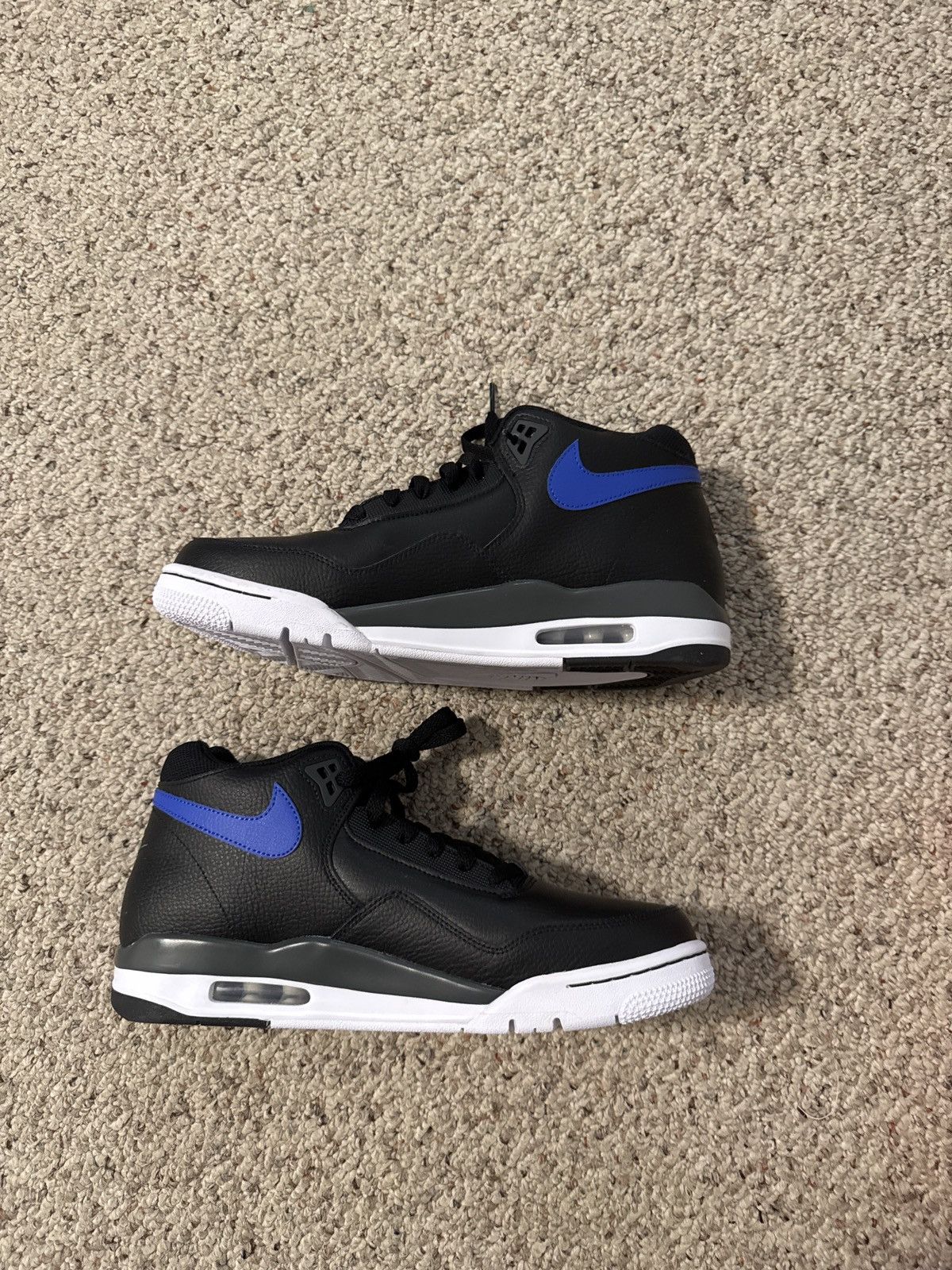 Nike Nike Flight Legacy Leather Black/Hyper Blue - Size Men's 11 Size US 11 / EU 44 - 3 Thumbnail