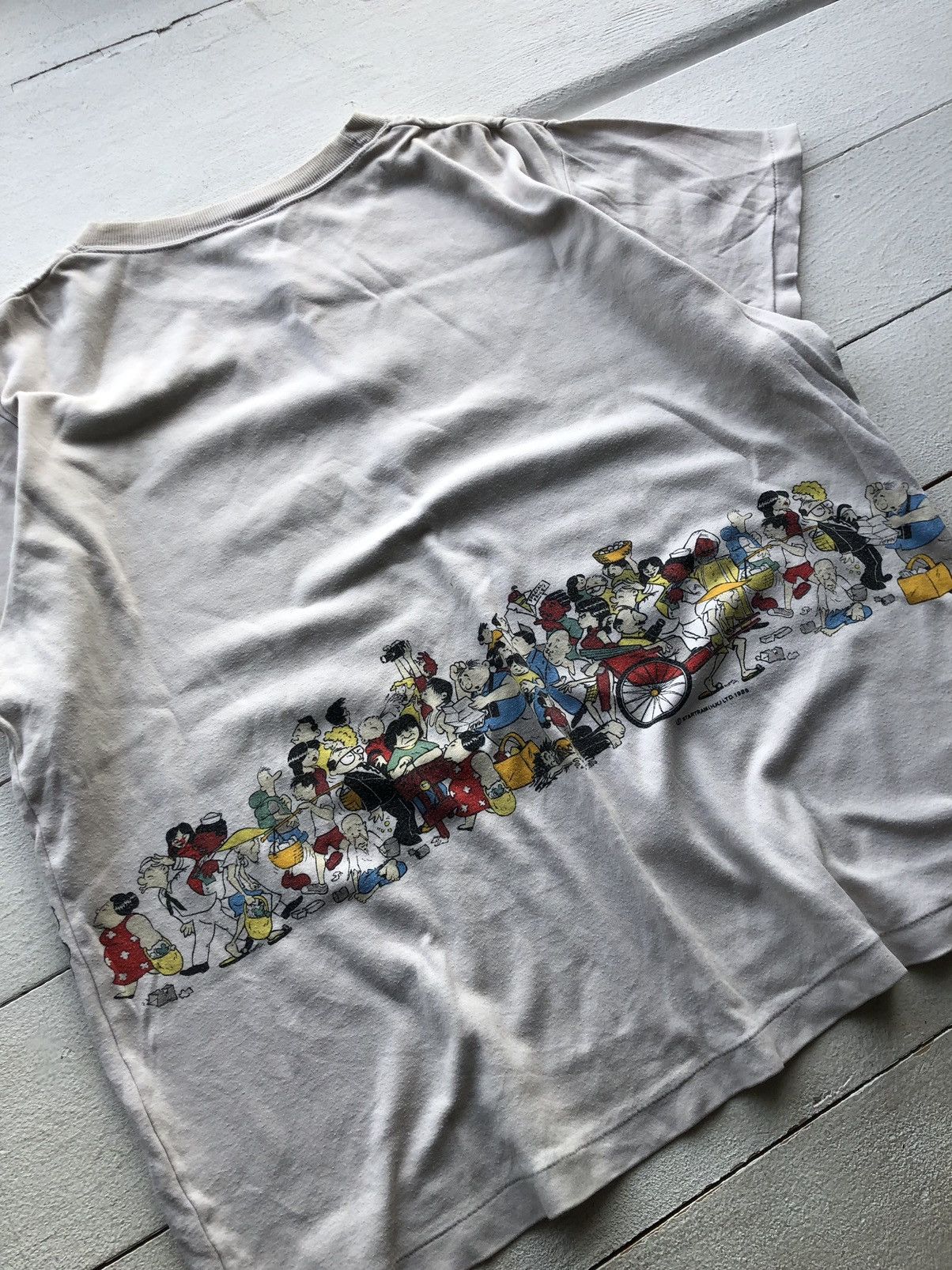 Band Tees I SURVIVED HONG KONG DIM SUM SINGLE STITCH T-SHIRT 90s Size US L / EU 52-54 / 3 - 9 Thumbnail