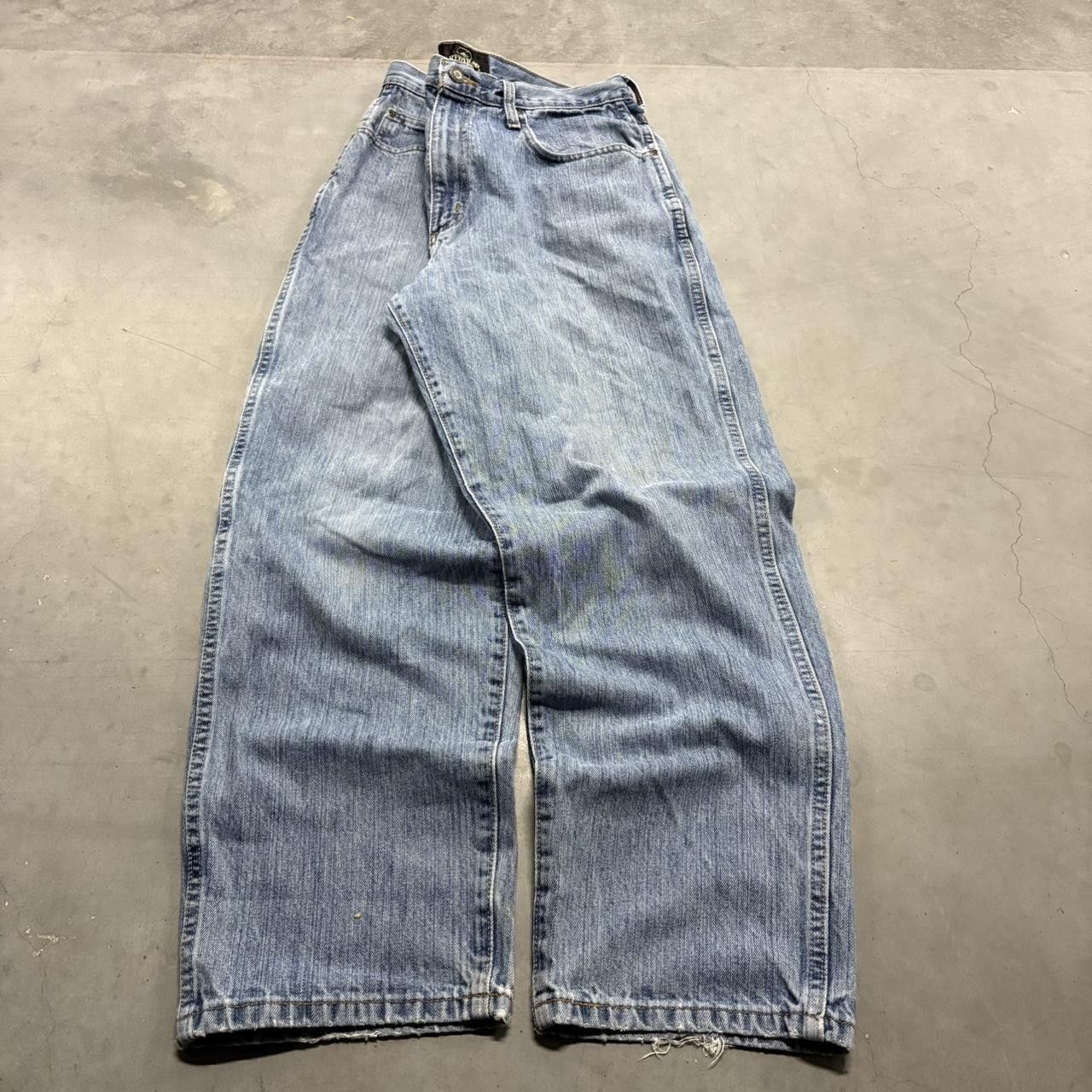 Vintage Crazy Vintage Y2K/2000s Baggy Straight Leg Medium Blue Wash Denim Jeans! Size US 32 / EU 48 - 3 Thumbnail