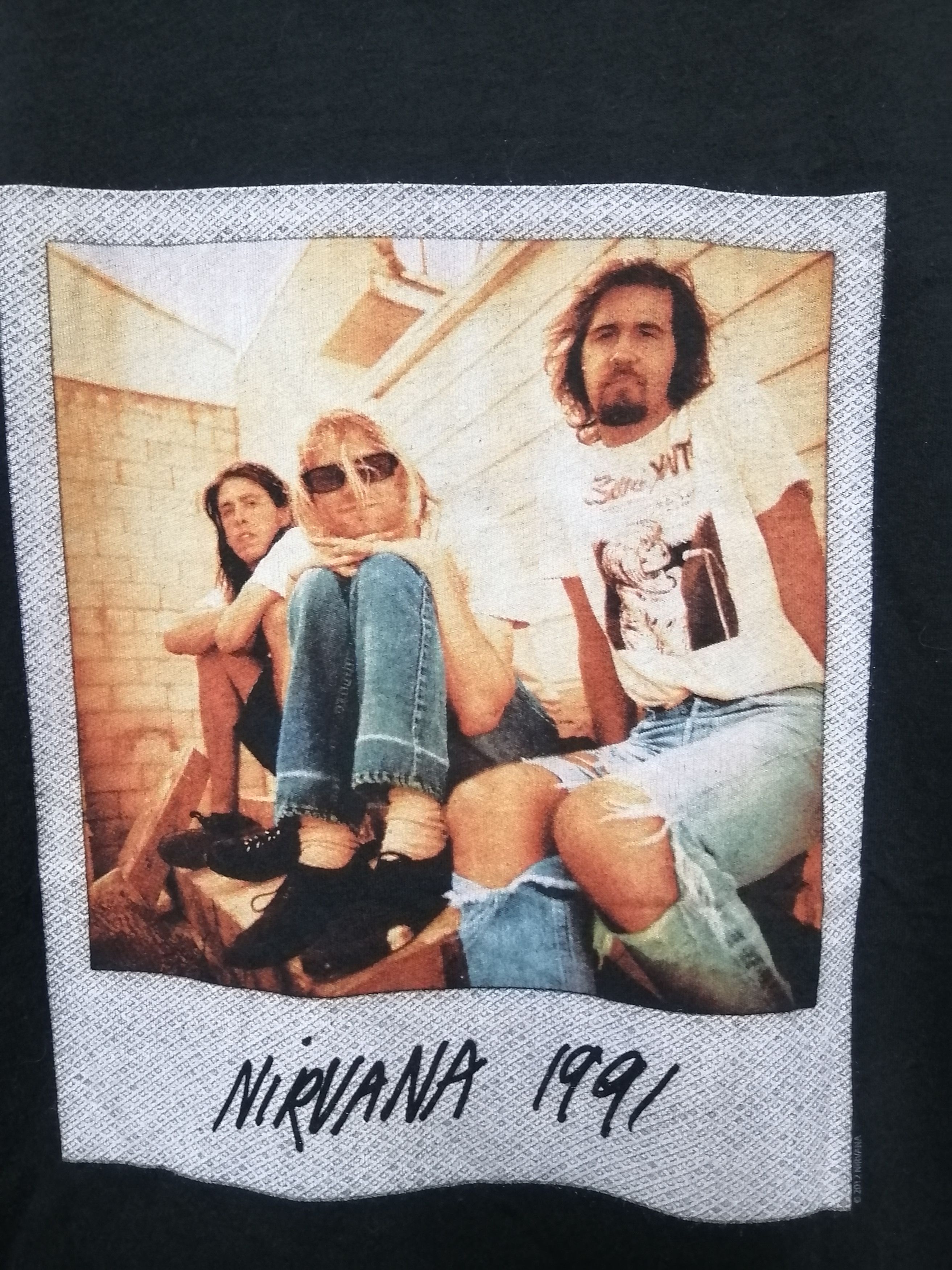 Band Tees × Nirvana × Vintage VINTAGE NIRVANA VERY RARE Size S / US 4 / IT 40 - 4 Thumbnail