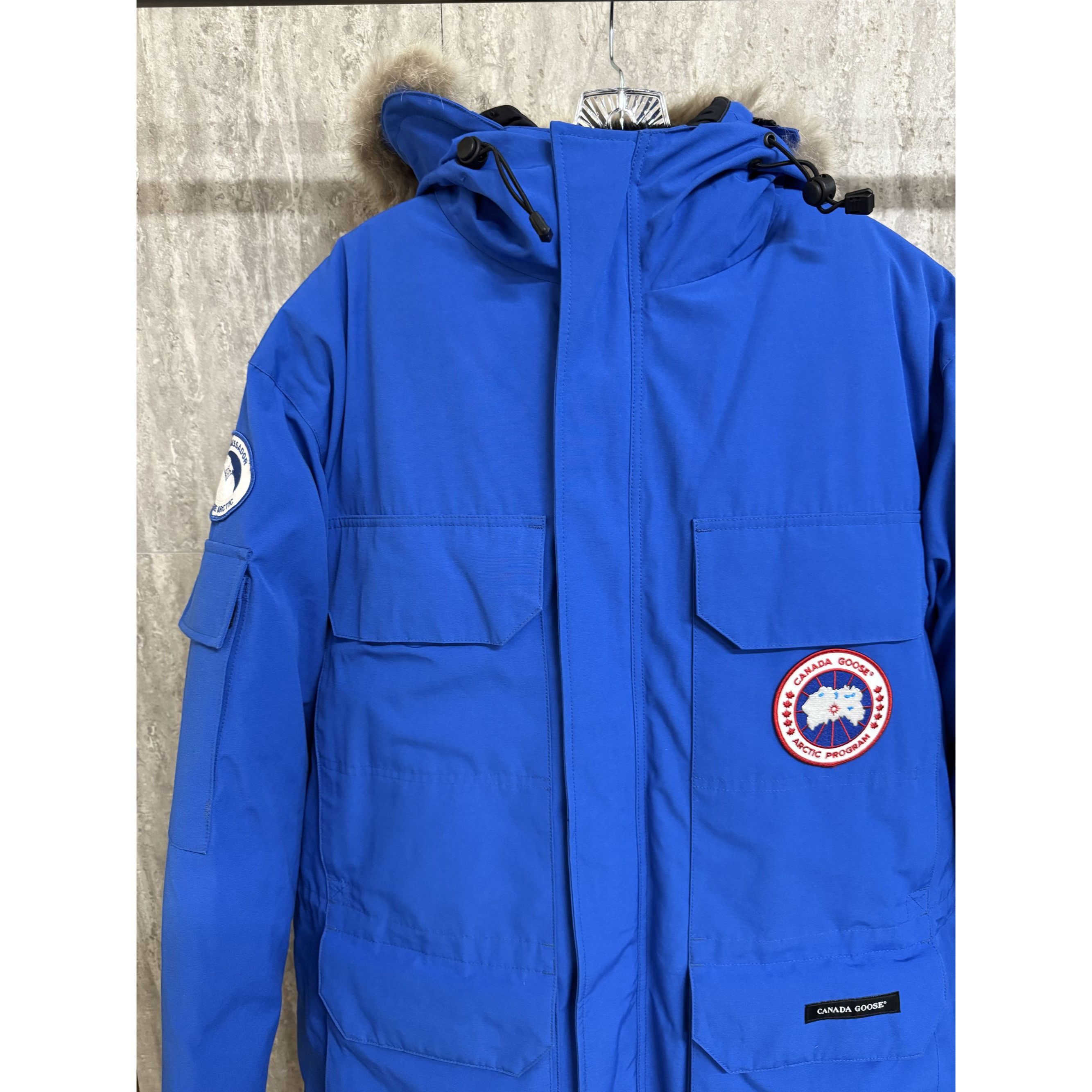 Canada Goose Canada Goose Expedition Parka M/M Blue W/ Fur Trim Hood Arct Size US M / EU 48-50 / 2 - 17 Thumbnail