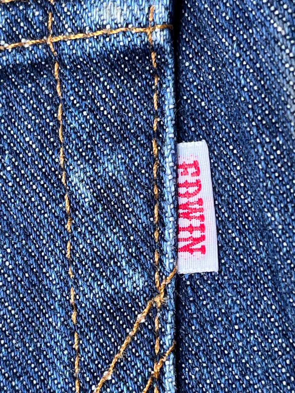 Edwin EDWIN High Waisted Straight Leg Jeans Vintage Blue Denim Size 26" / US 2 / IT 38 - 11 Thumbnail