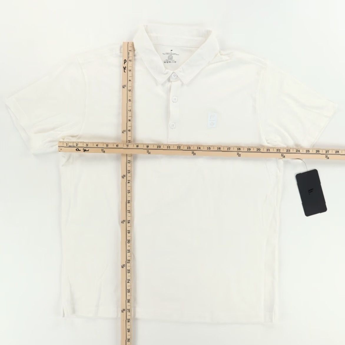 Fabletics Fabletics Polo Shirt White Men's XL 24-7 Cotton Blend Solid Polo Shirt, Regular Fit, Short Sleeve, Collared, 24-7, Men, XL, White, Polo Shirt Size US XL / EU 56 / 4 - 3 Thumbnail